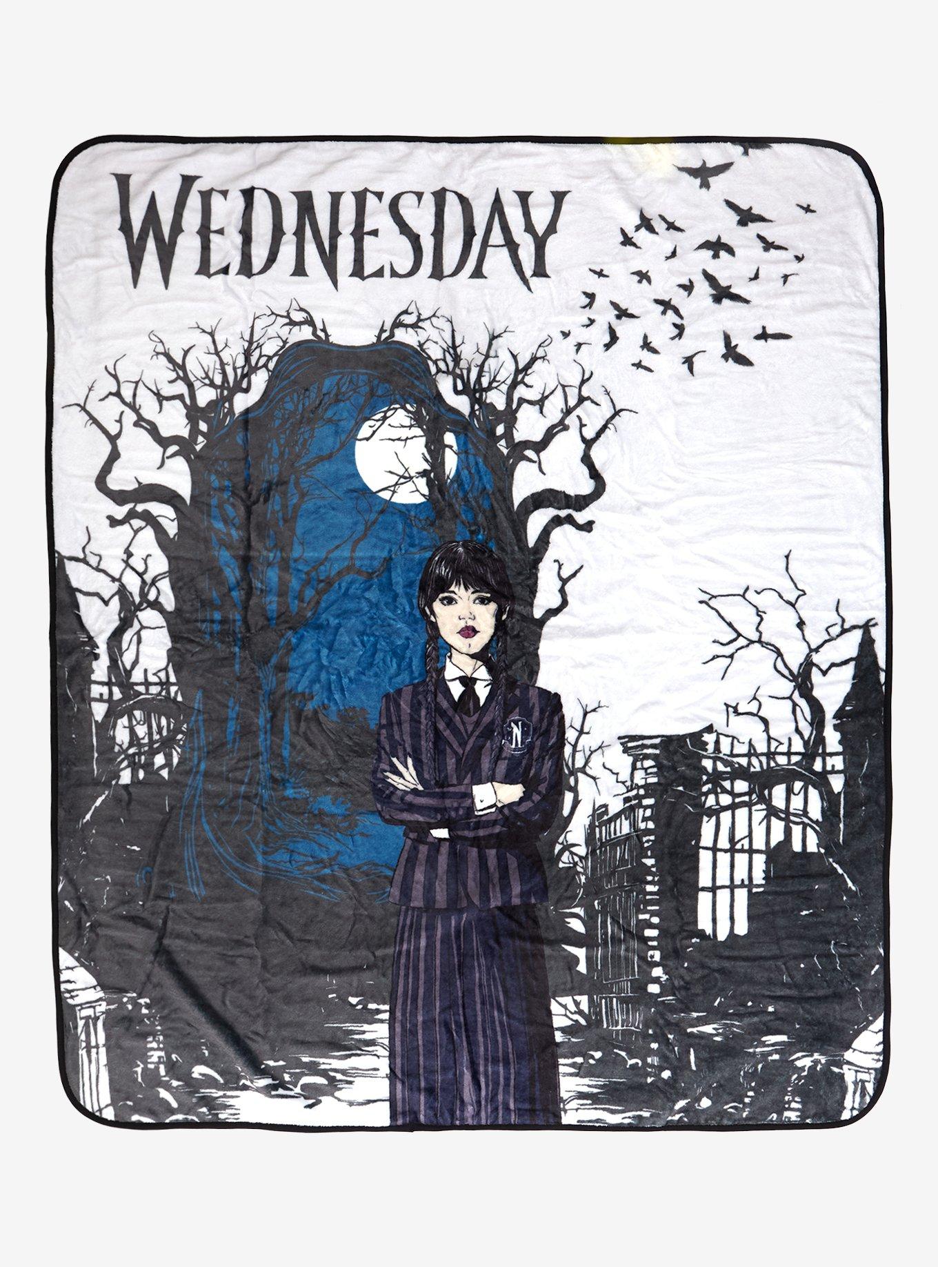 Wednesday Series Art Throw Blanket, , hi-res
