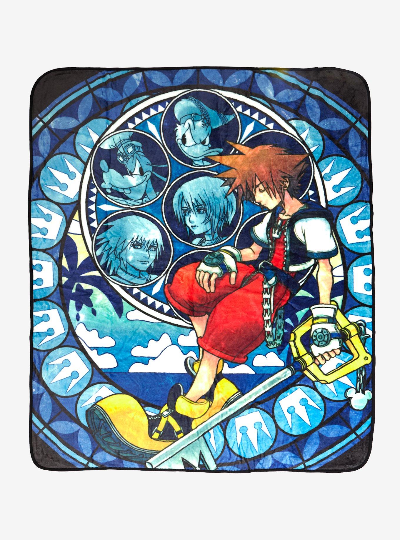 Disney Kingdom Hearts Poster Throw Blanket, , hi-res