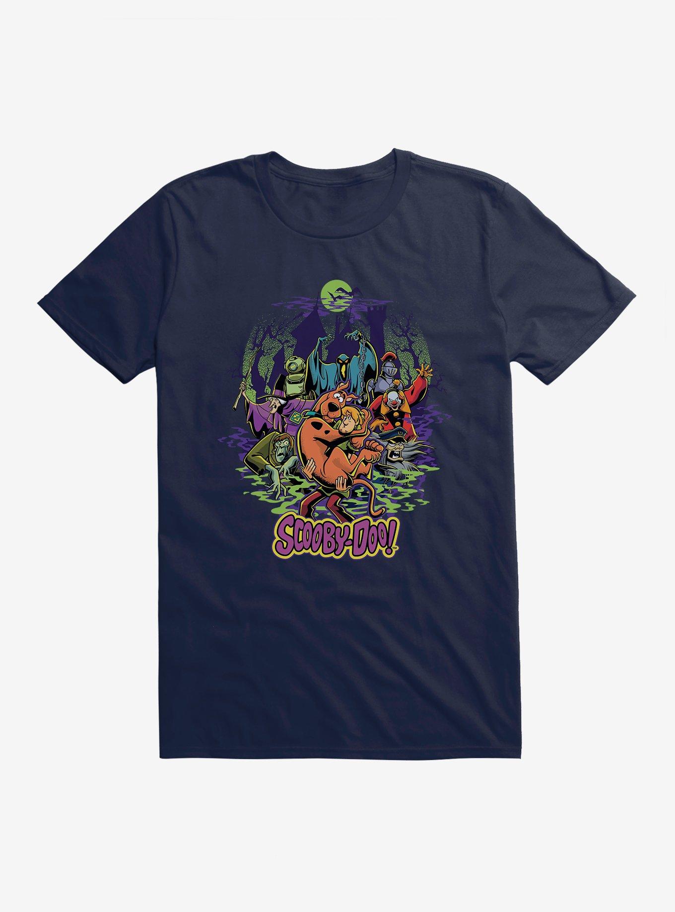 Scooby-Doo Spooky Monsters Shaggy And Scooby Extra Soft T-Shirt, MIDNIGHT NAVY, hi-res