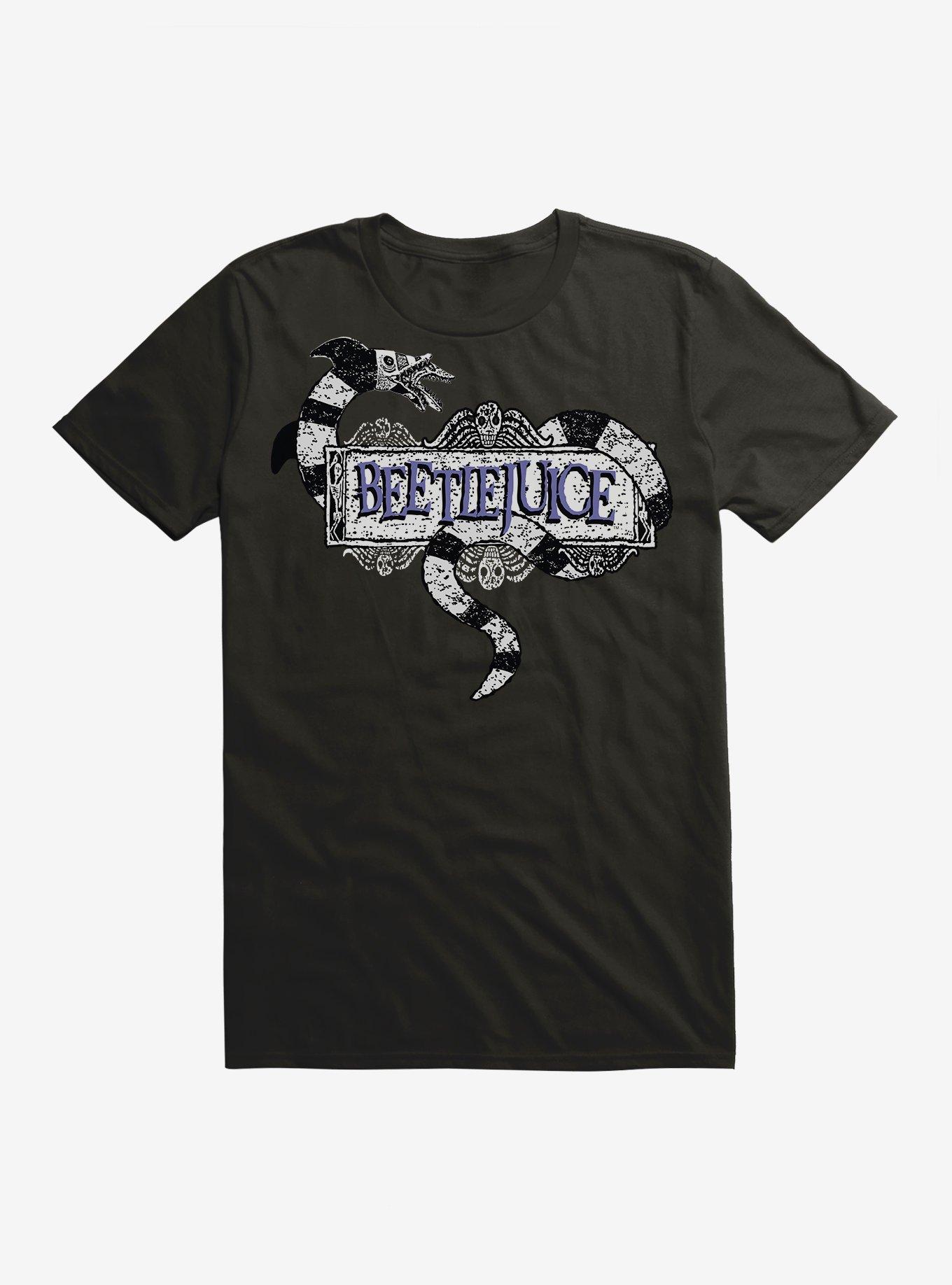 Beetlejuice Snake Title Extra Soft T-Shirt, , hi-res