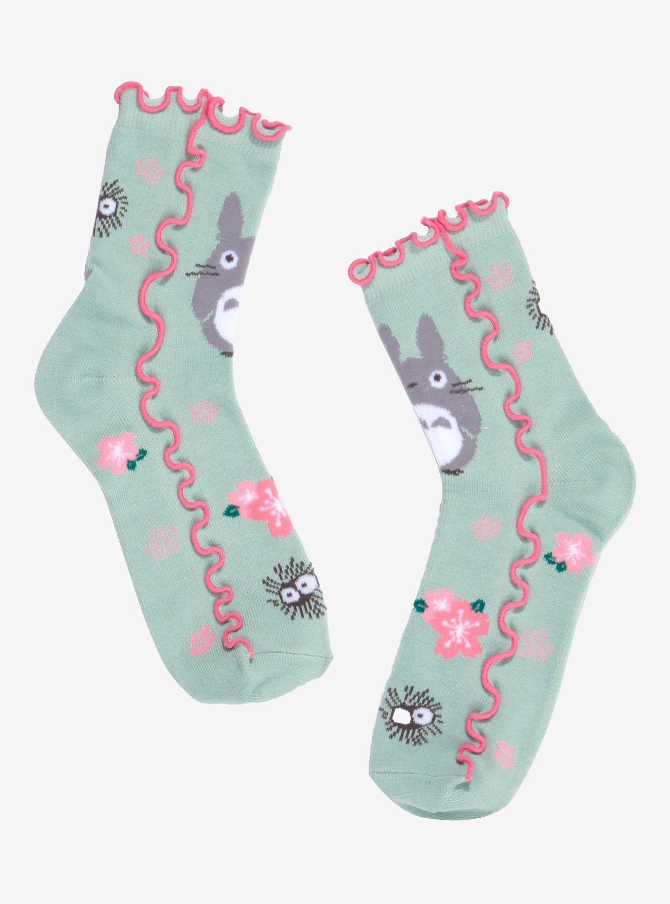 Studio Ghibli® My Neighbor Totoro Floral Trim Ankle Socks, , hi-res