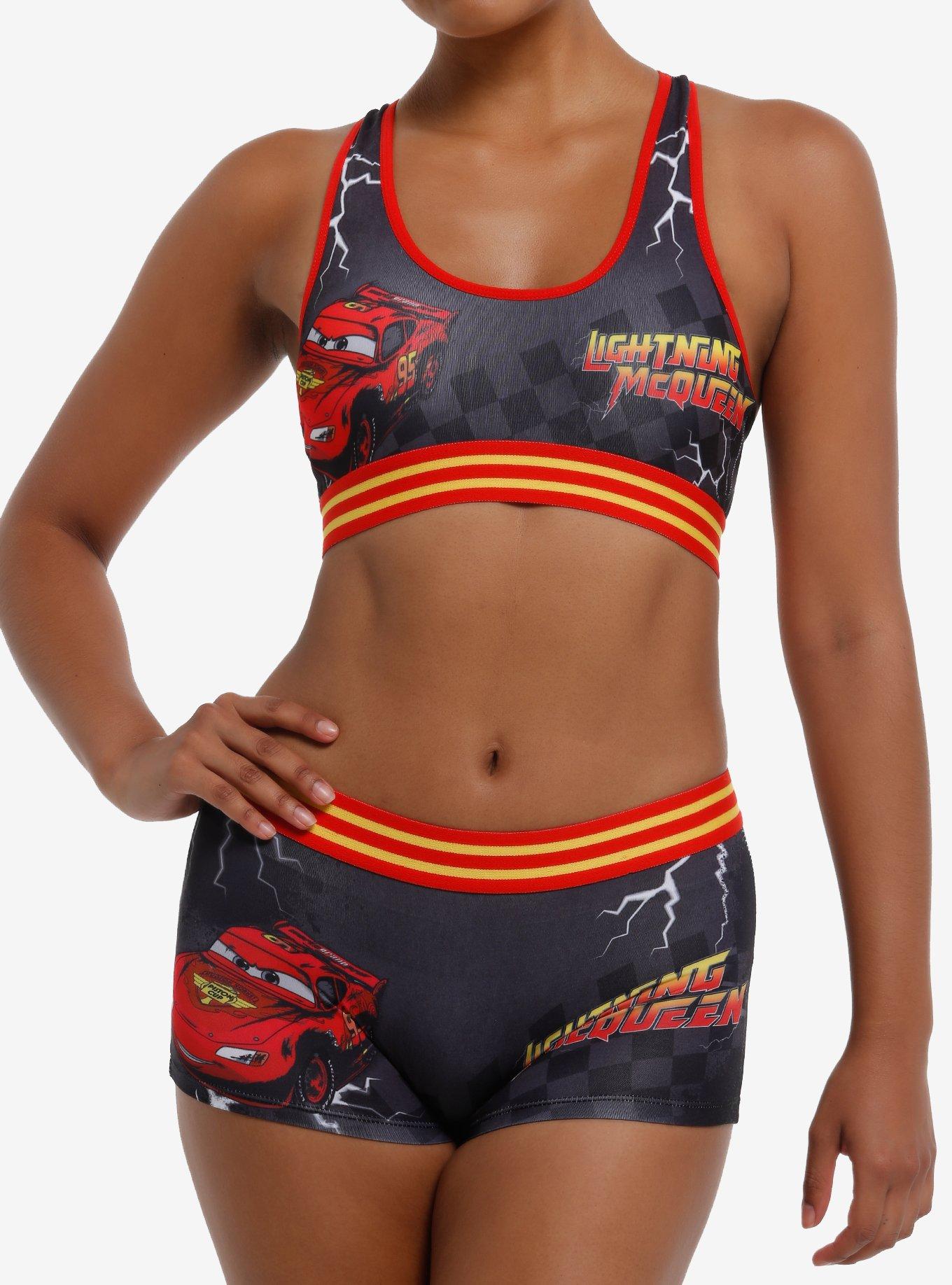 Disney Pixar Cars Lightning McQueen Bra & Boyshort Panty Set, , hi-res