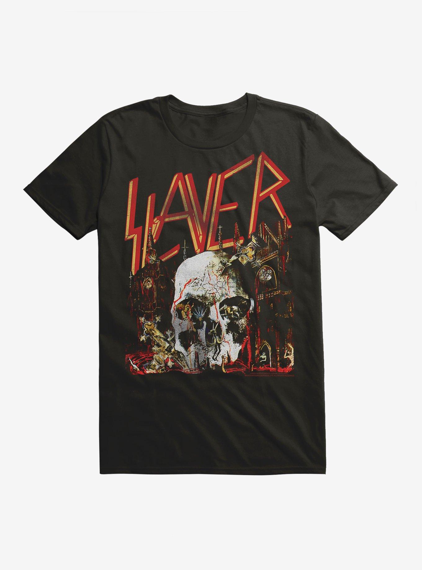 Slayer South Of Heaven Logo Extra Soft T-Shirt, , hi-res