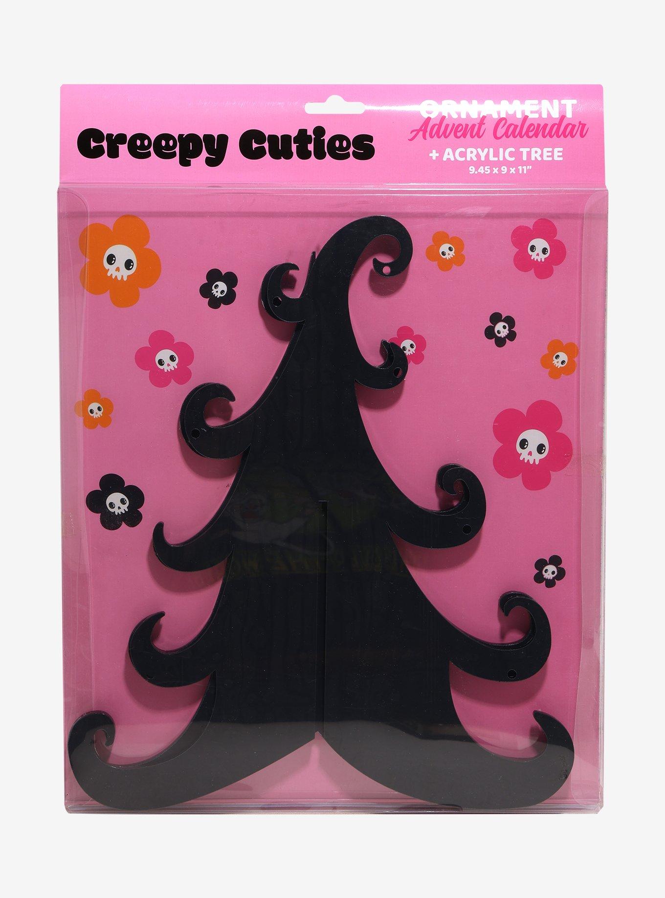 Creepy Cuties Pink-O-Ween 13-Day Halloween Advent Acrylic Ornment Tree, , hi-res