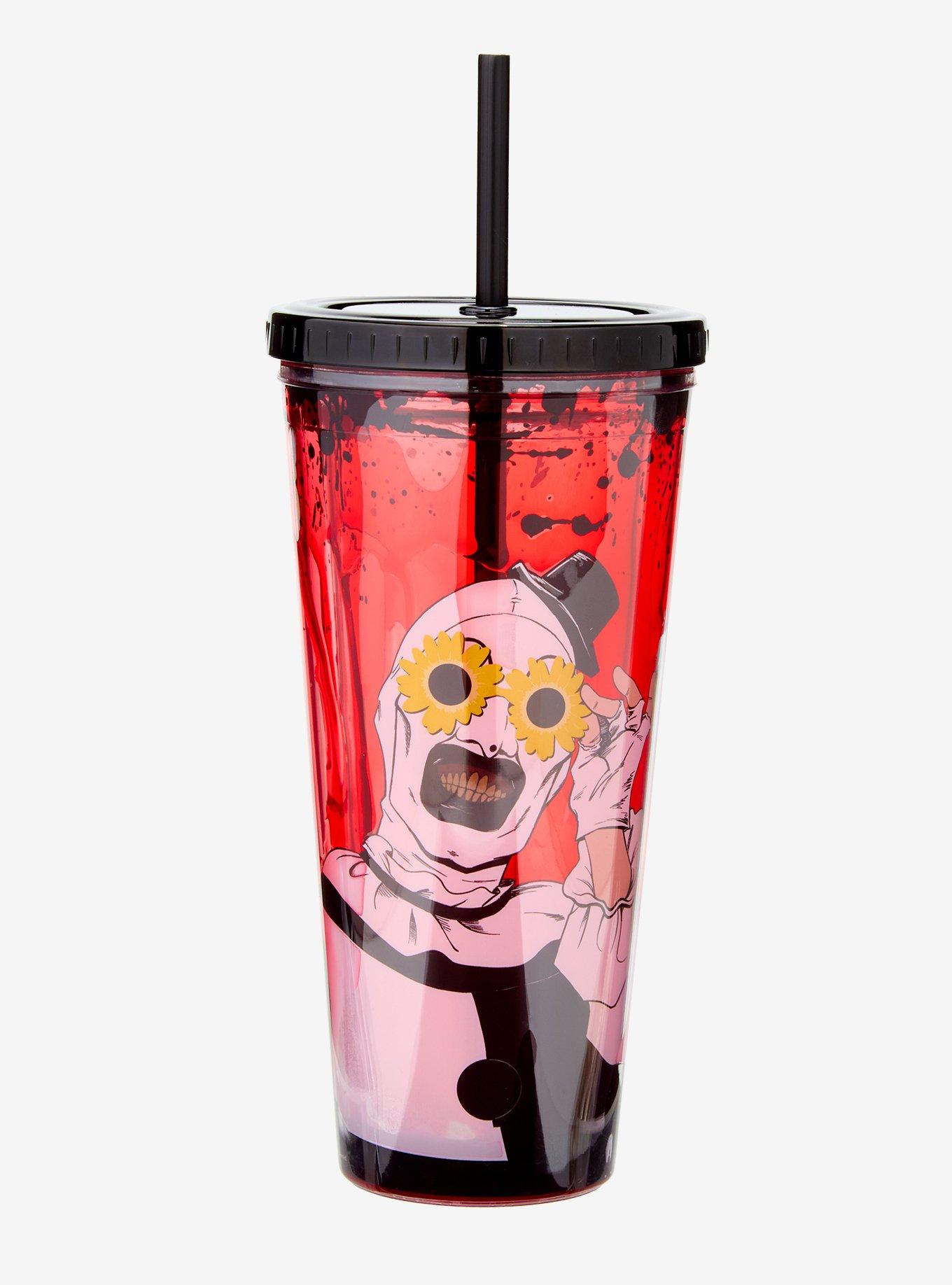 Terrifier Art The Clown Bloody Acrylic Travel Cup, , hi-res