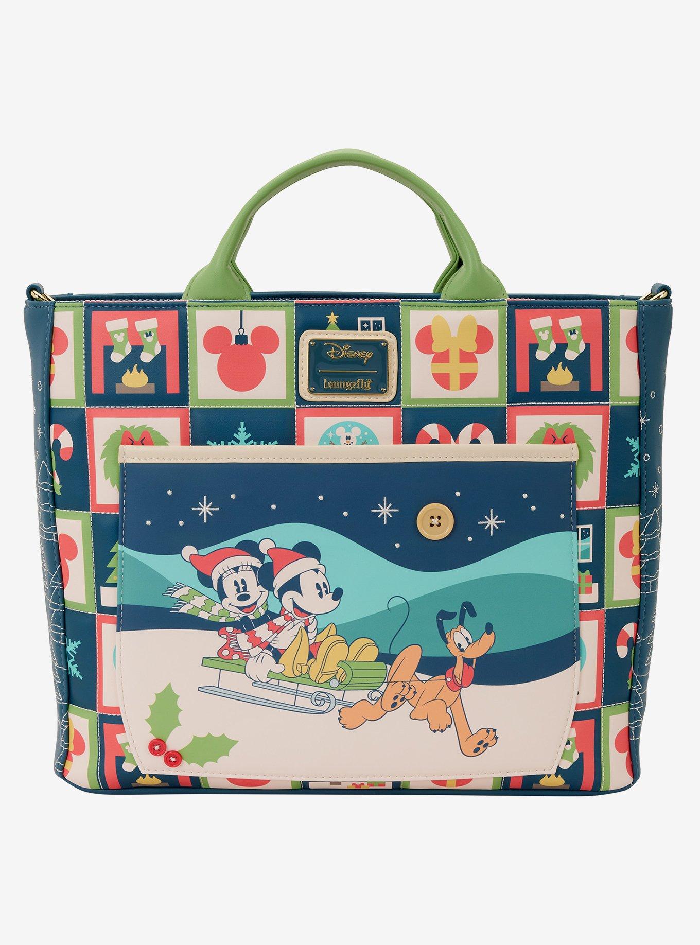 Loungefly Disney Mickey & Friends Holiday Convertible Tote Bag, , hi-res