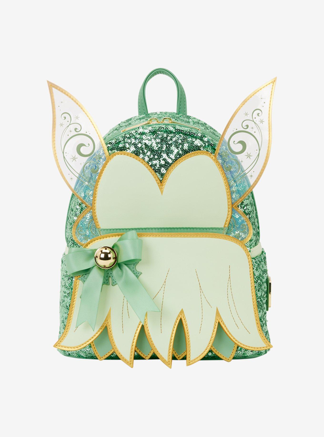 Loungefly Disney Peter Pan Tinker Bell Holiday Sequin Figural Mini Backpack, , hi-res