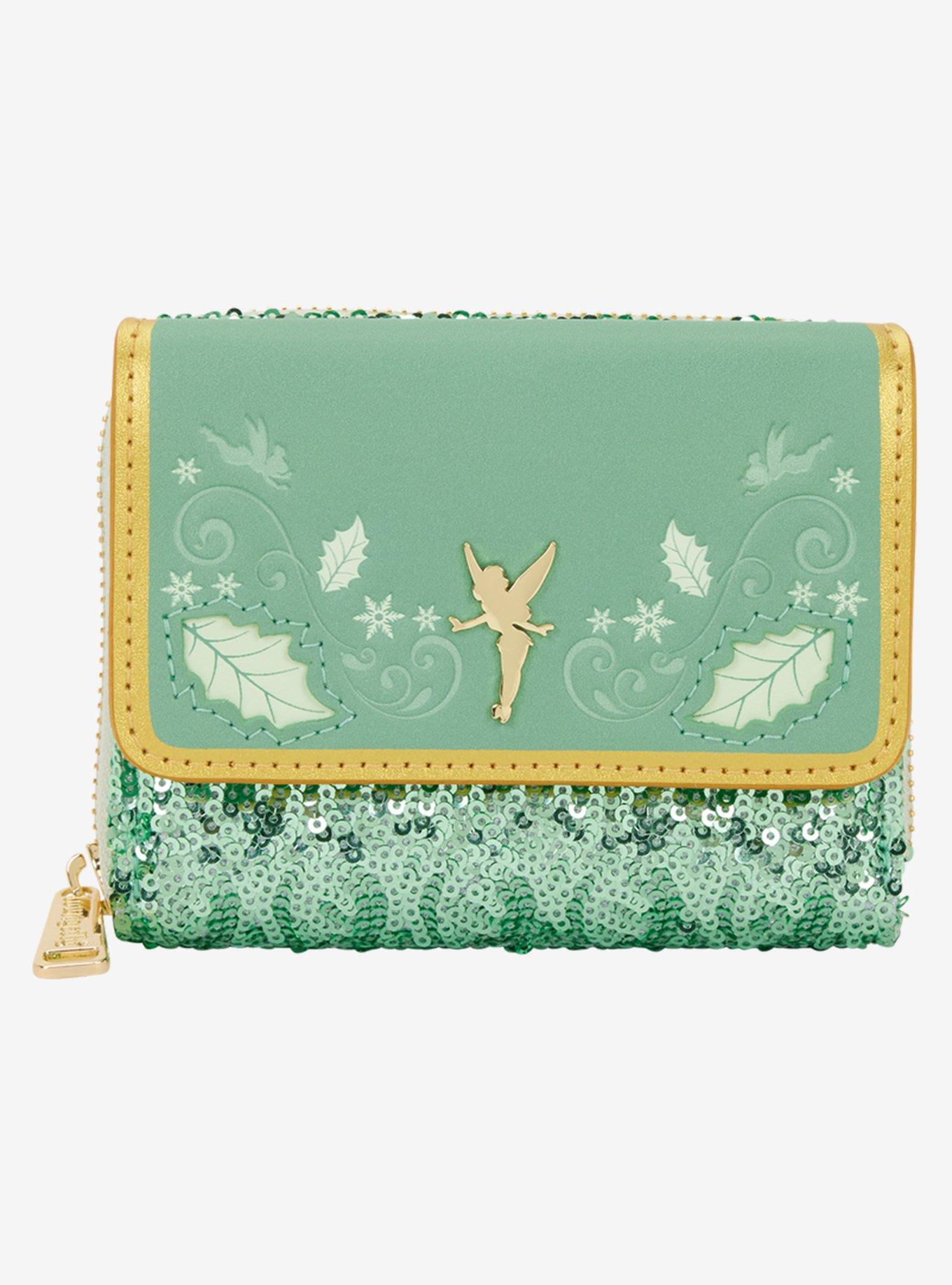 Loungefly Disney Peter Pan Tinker Bell Holiday Sequin Wallet, , hi-res