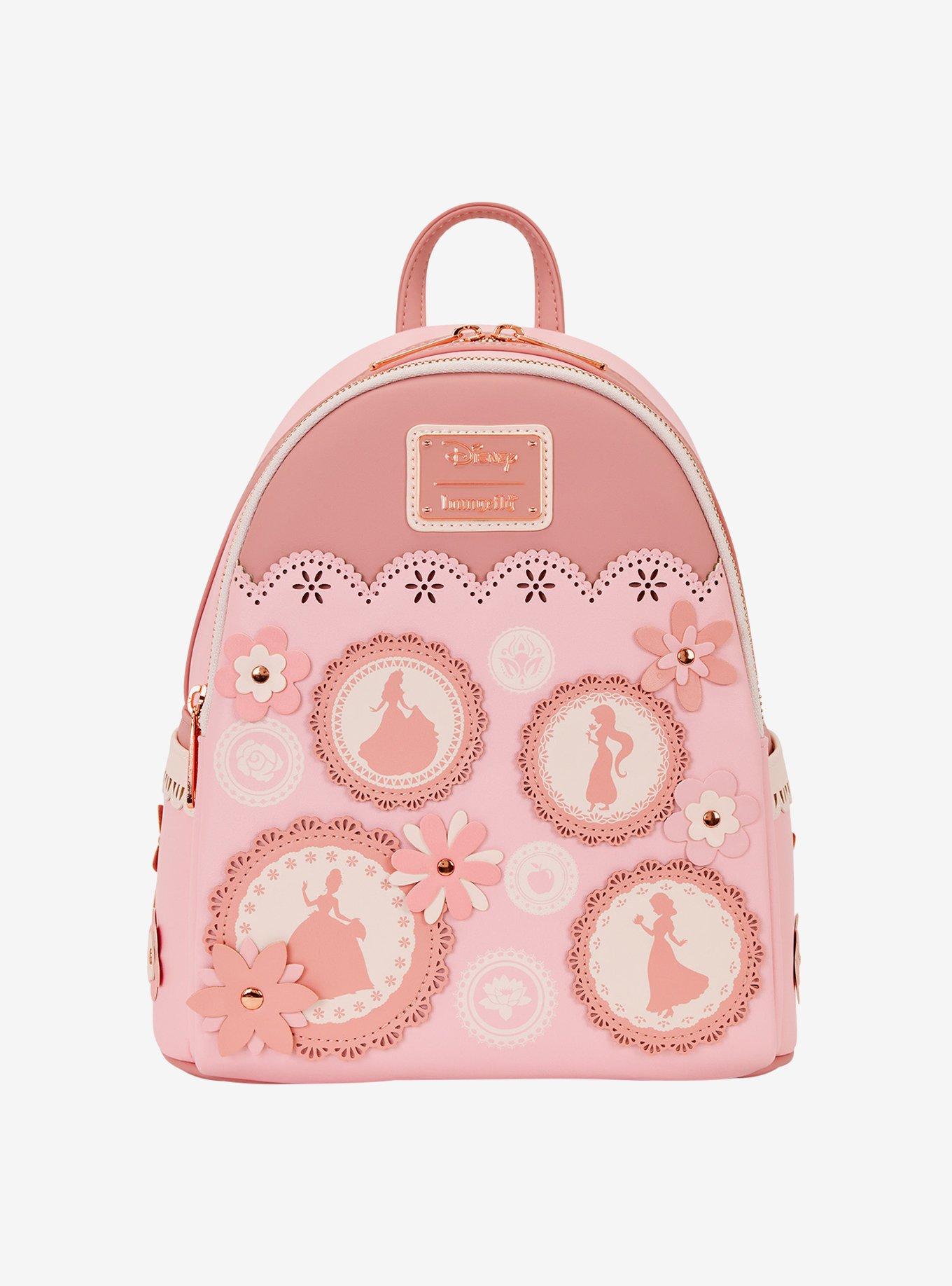Loungefly Disney Princess Silhouettes Floral Lace Mini Backpack, , hi-res