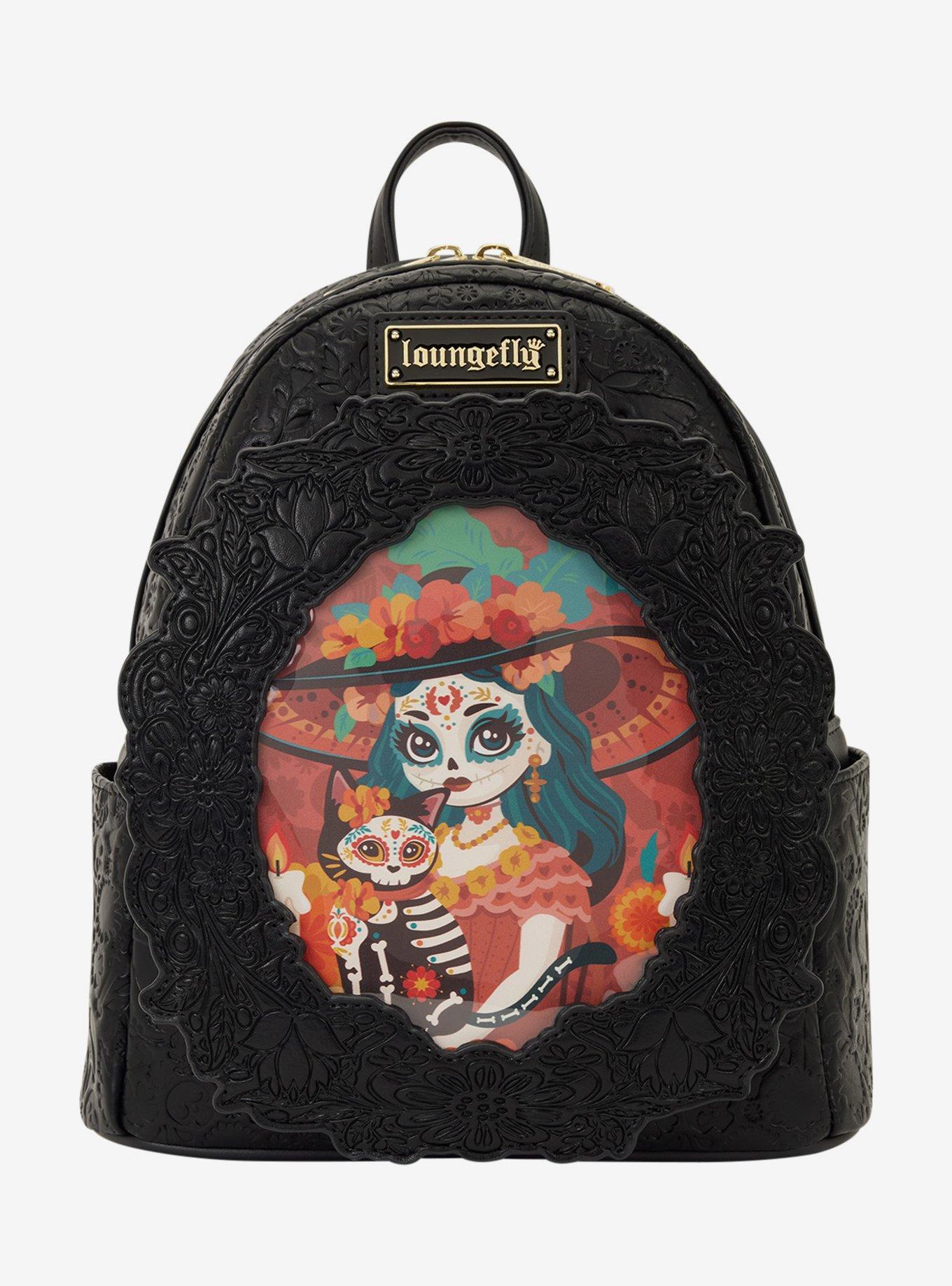 Loungefly Día de los Muertos La Catrina Photo Insert Mini Backpack