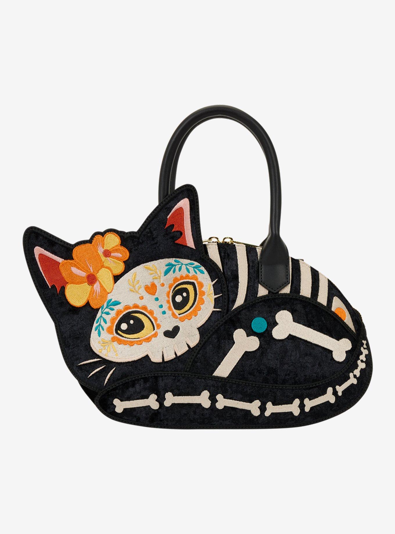 Loungefly D&iacute;a de los Muertos Cat Alebrije Figural Crossbody Bag, , hi-res