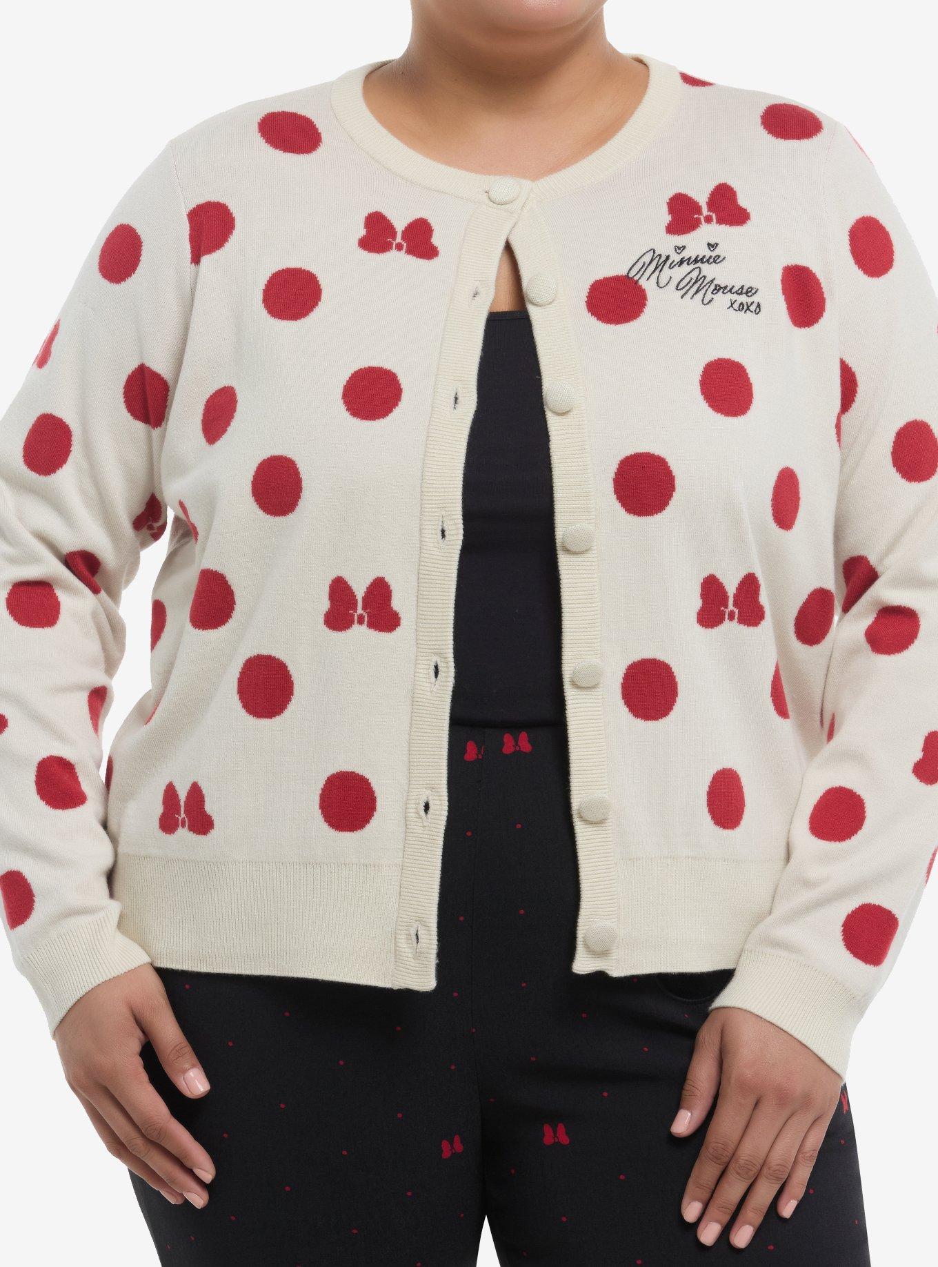 Her Universe Disney Minnie Mouse Polka Dot Cardigan Plus Size Her Universe Exclusive, , hi-res