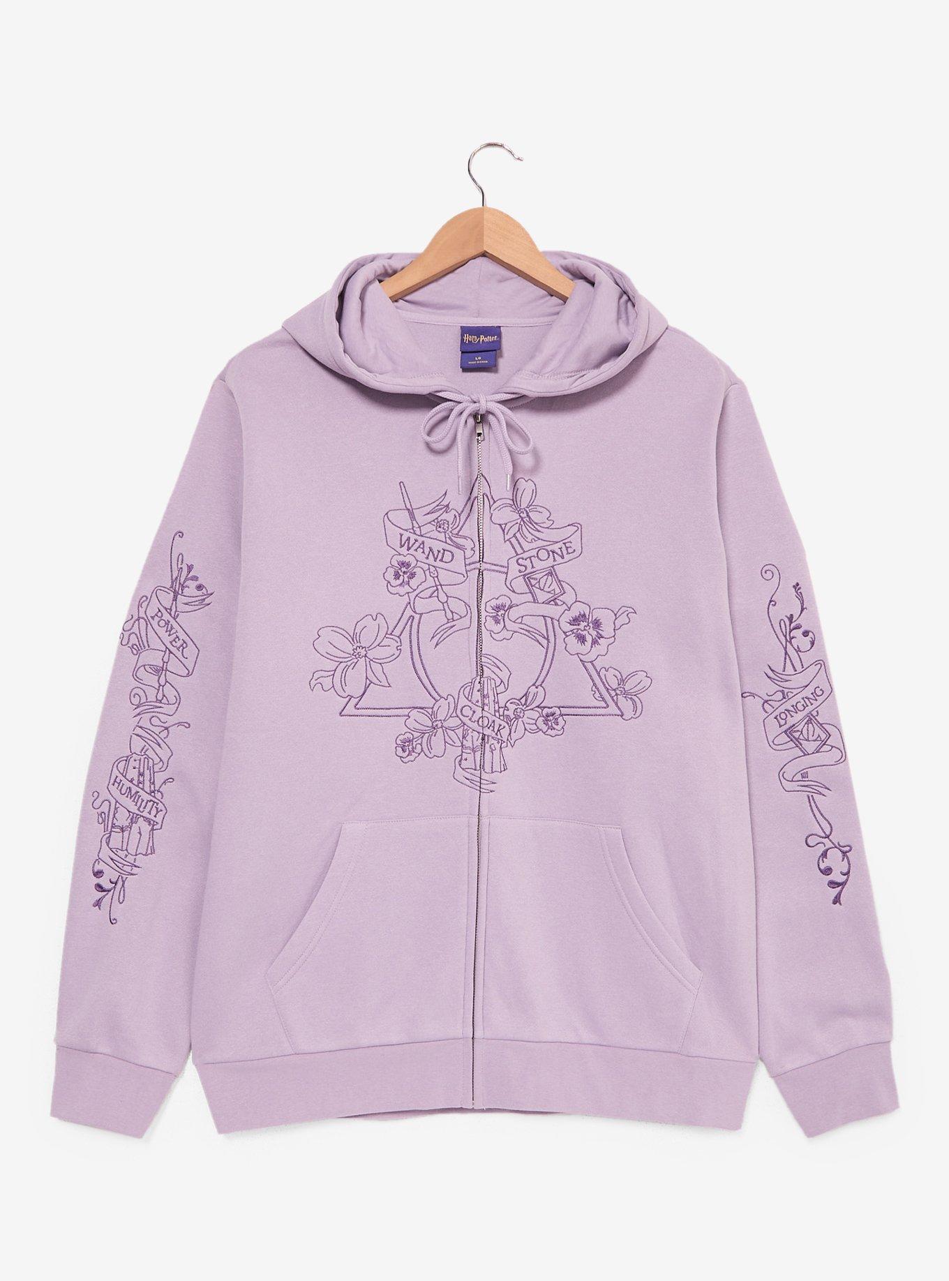 Harry Potter Deathly Hallows Floral Hoodie, , hi-res