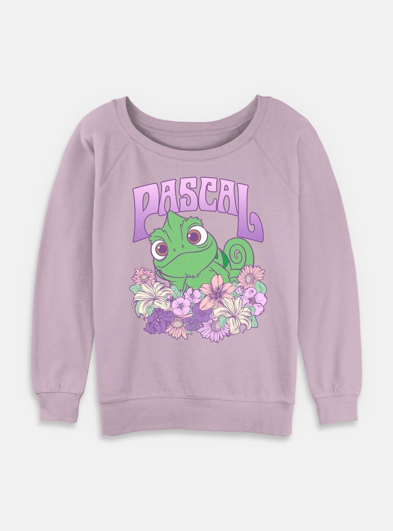 Disney Tangled Flowery Pascal Womens Slouchy Sweatshirt,Specials : American Fashion Style Bags On Sale