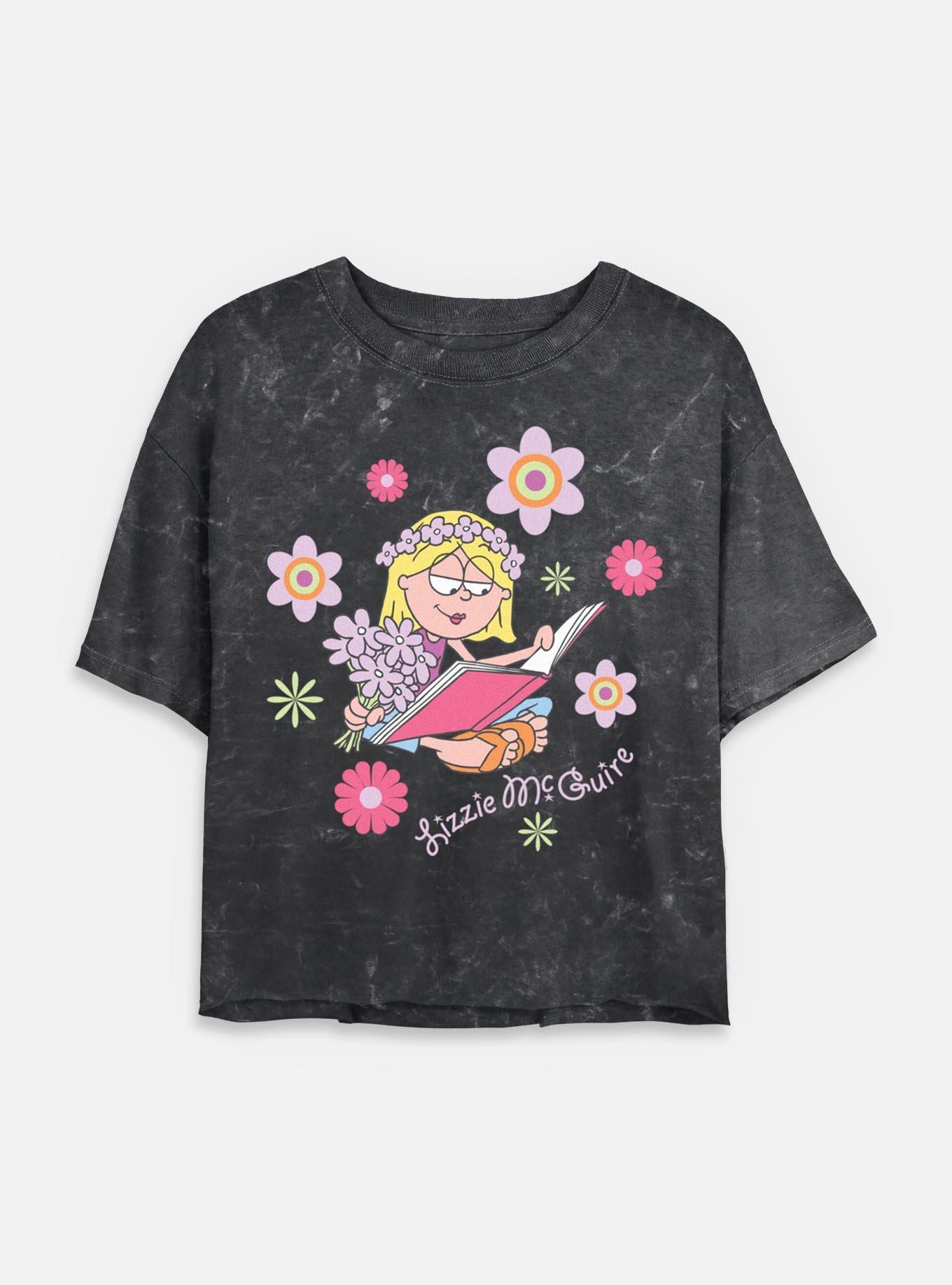 Disney Lizzie McGuire Logo Pop Girls Cami Groovie Lizzie Mineral Wash Womens Crop T-Shirt, , hi-res