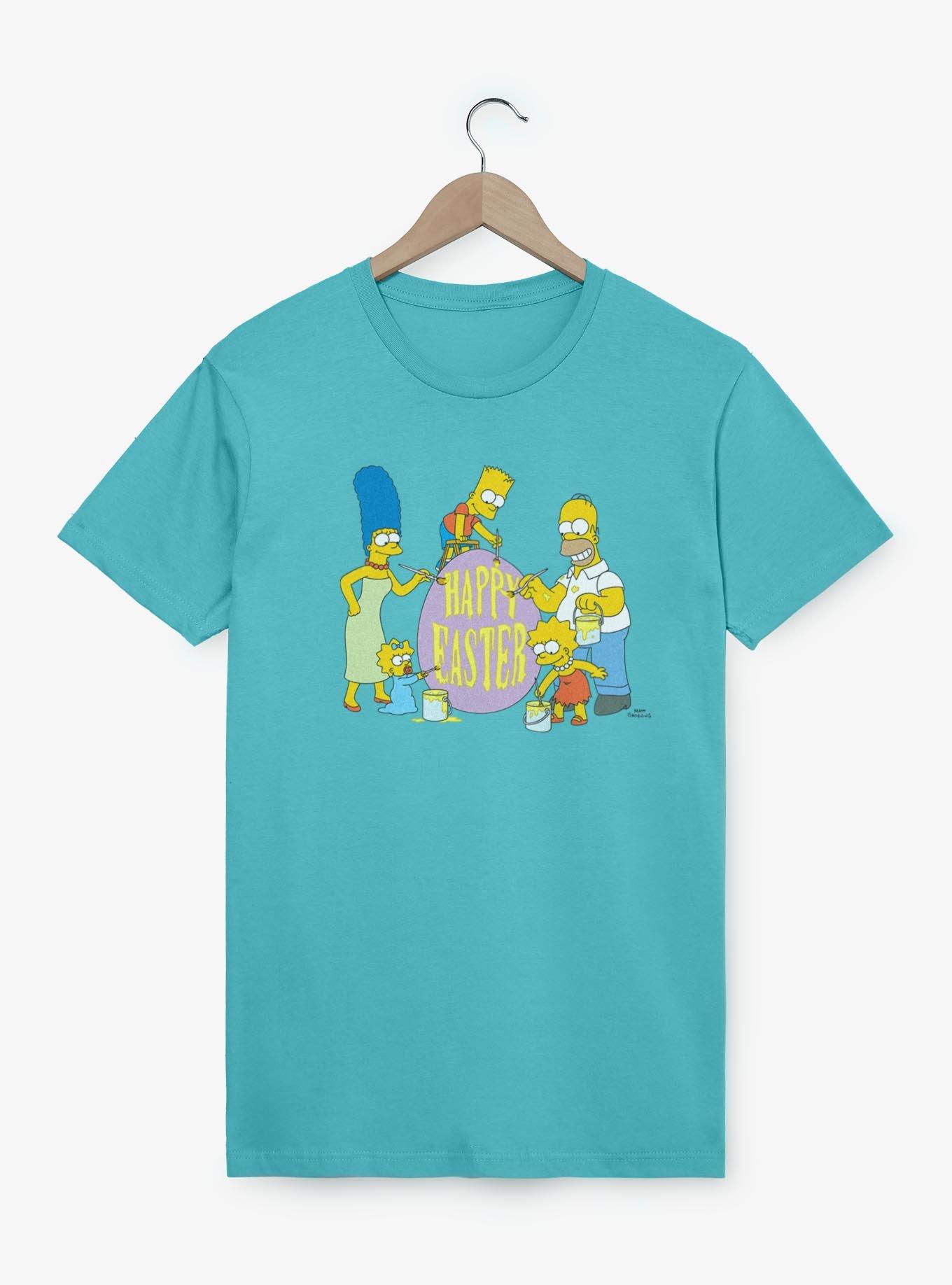 The Simpsons Happy Easter Egg Painting T-Shirt,Specials : American Fashion Style Bags On Sale