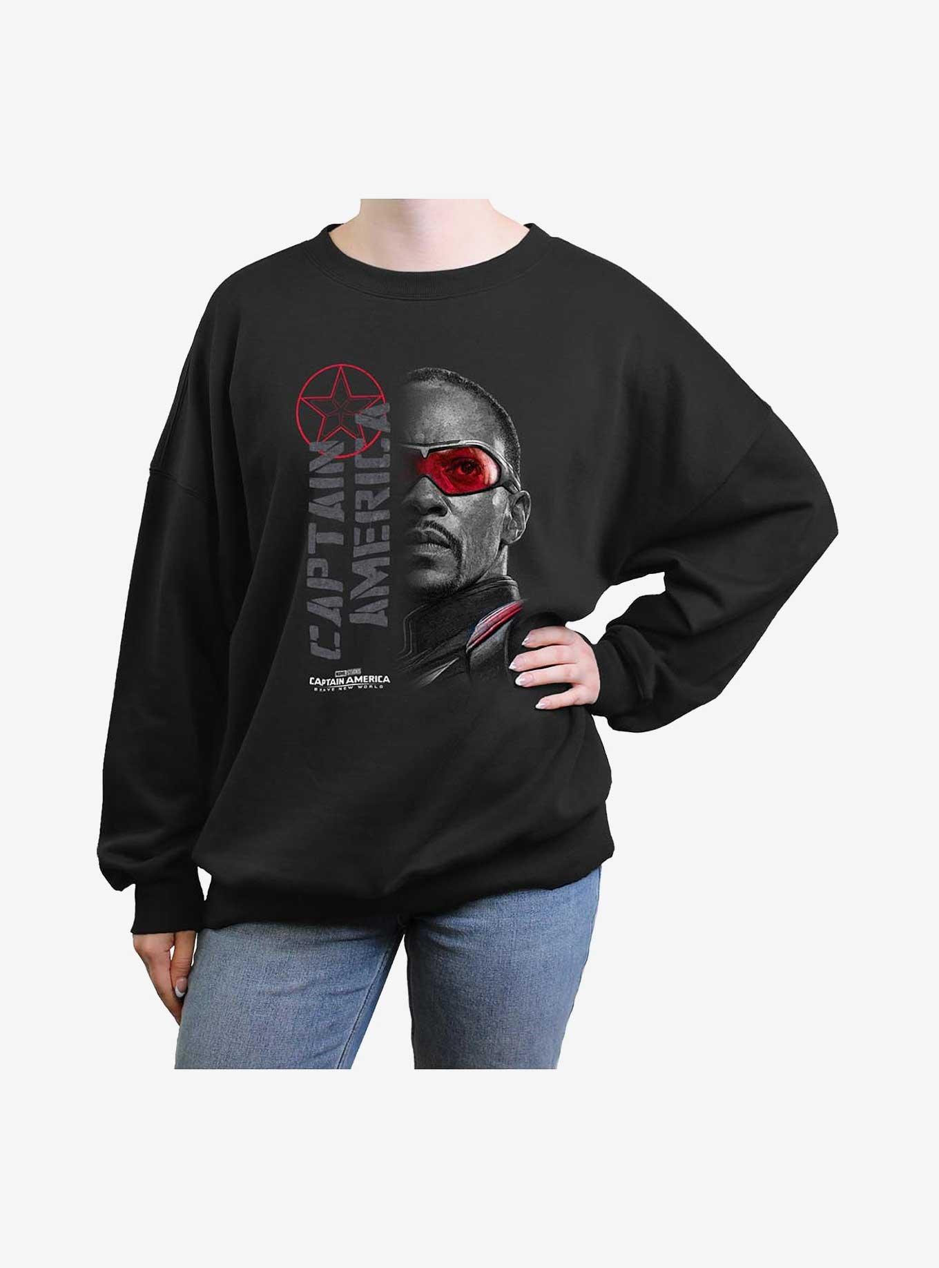 Captain America: Brave New World Red Lens Flare Girls Oversized Sweatshirt, , hi-res