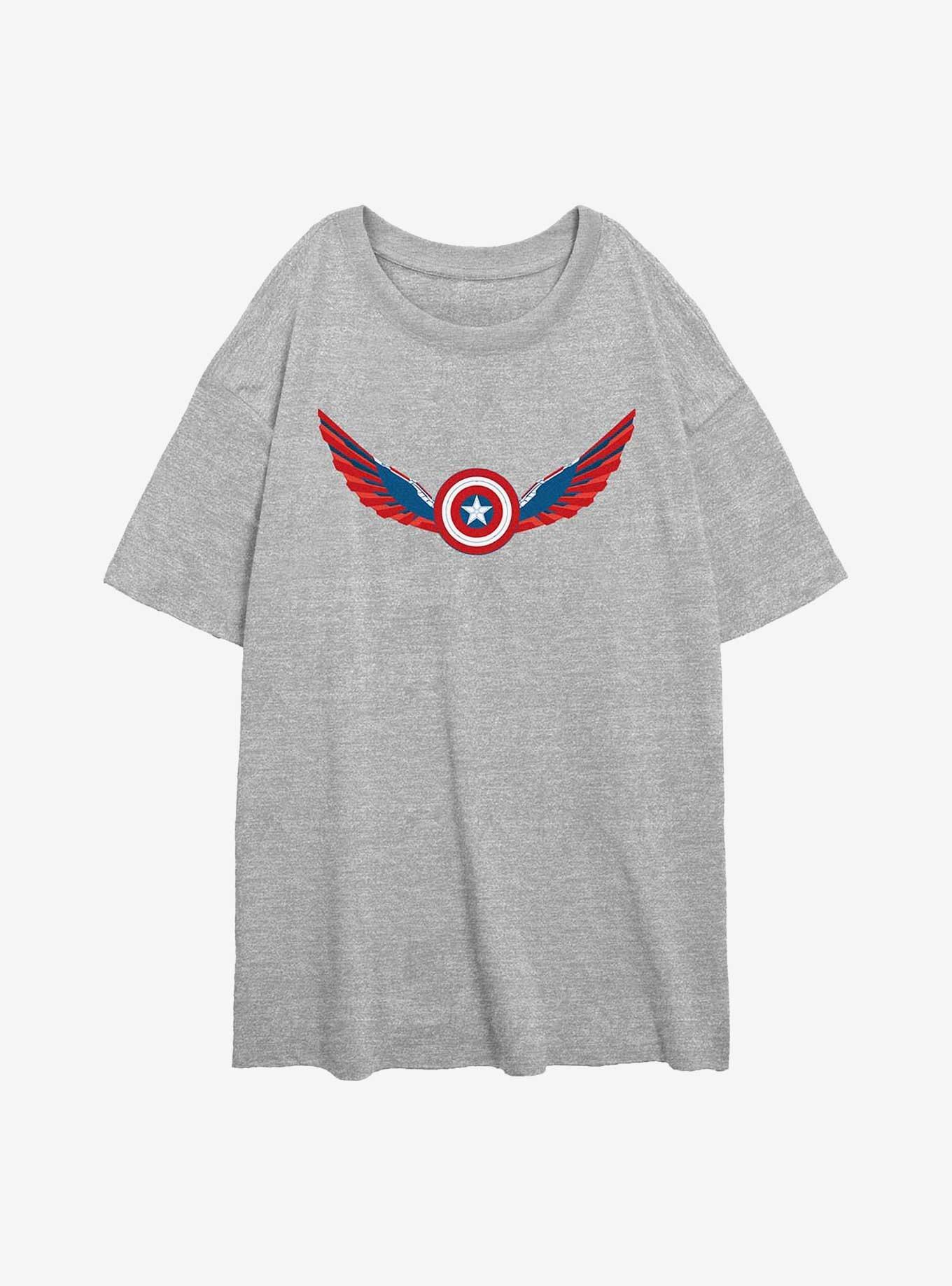 Captain America: Brave New World Wings Shield Falcon Girls Oversized T-Shirt, , hi-res
