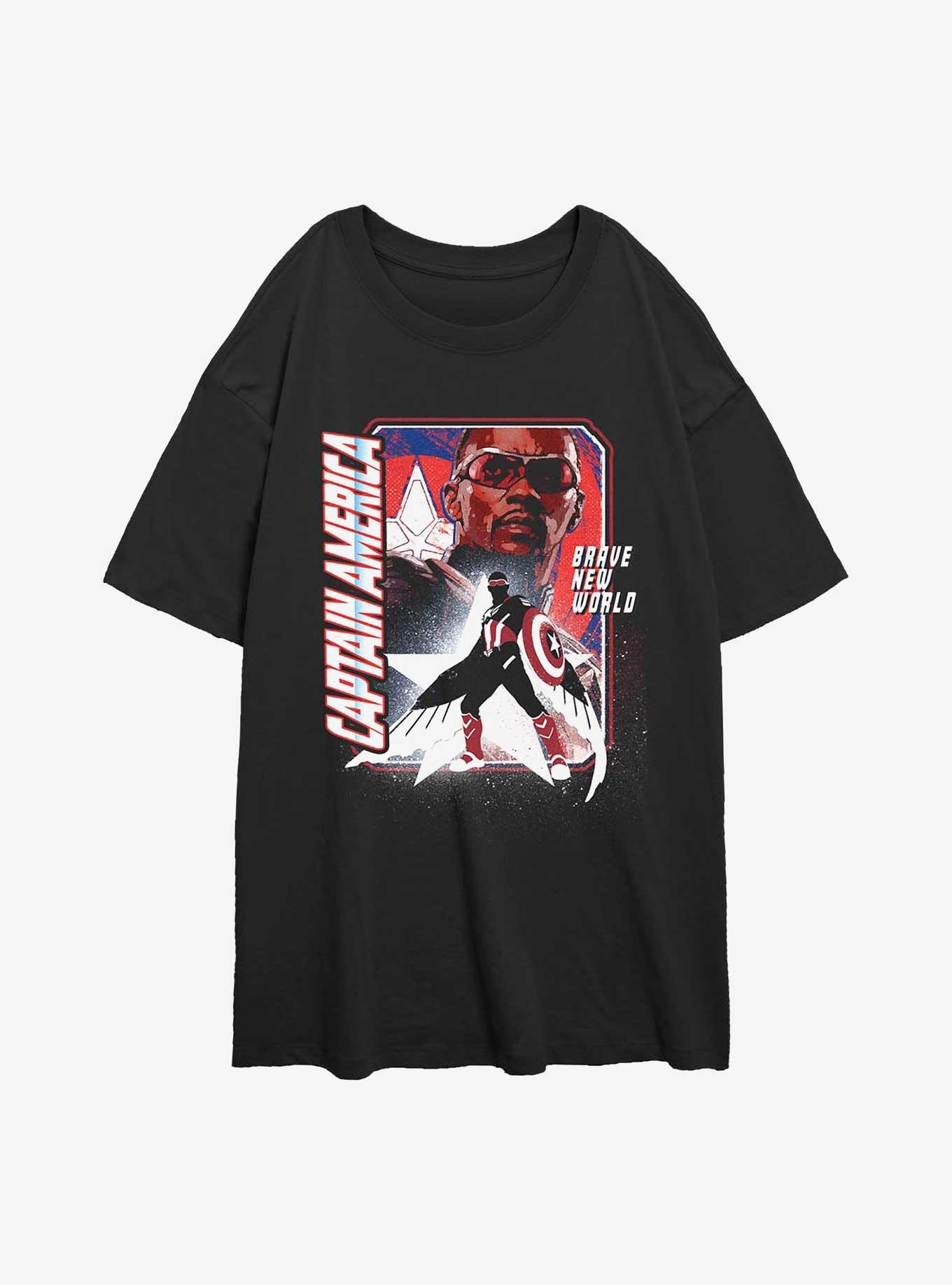Captain America: Brave New World Shield Falcon Girls Oversized T-Shirt, , hi-res