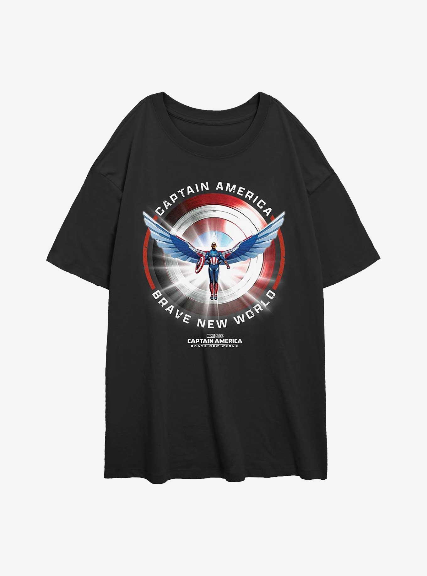 Captain America: Brave New World Captain America Shield Girls Oversized T-Shirt, , hi-res