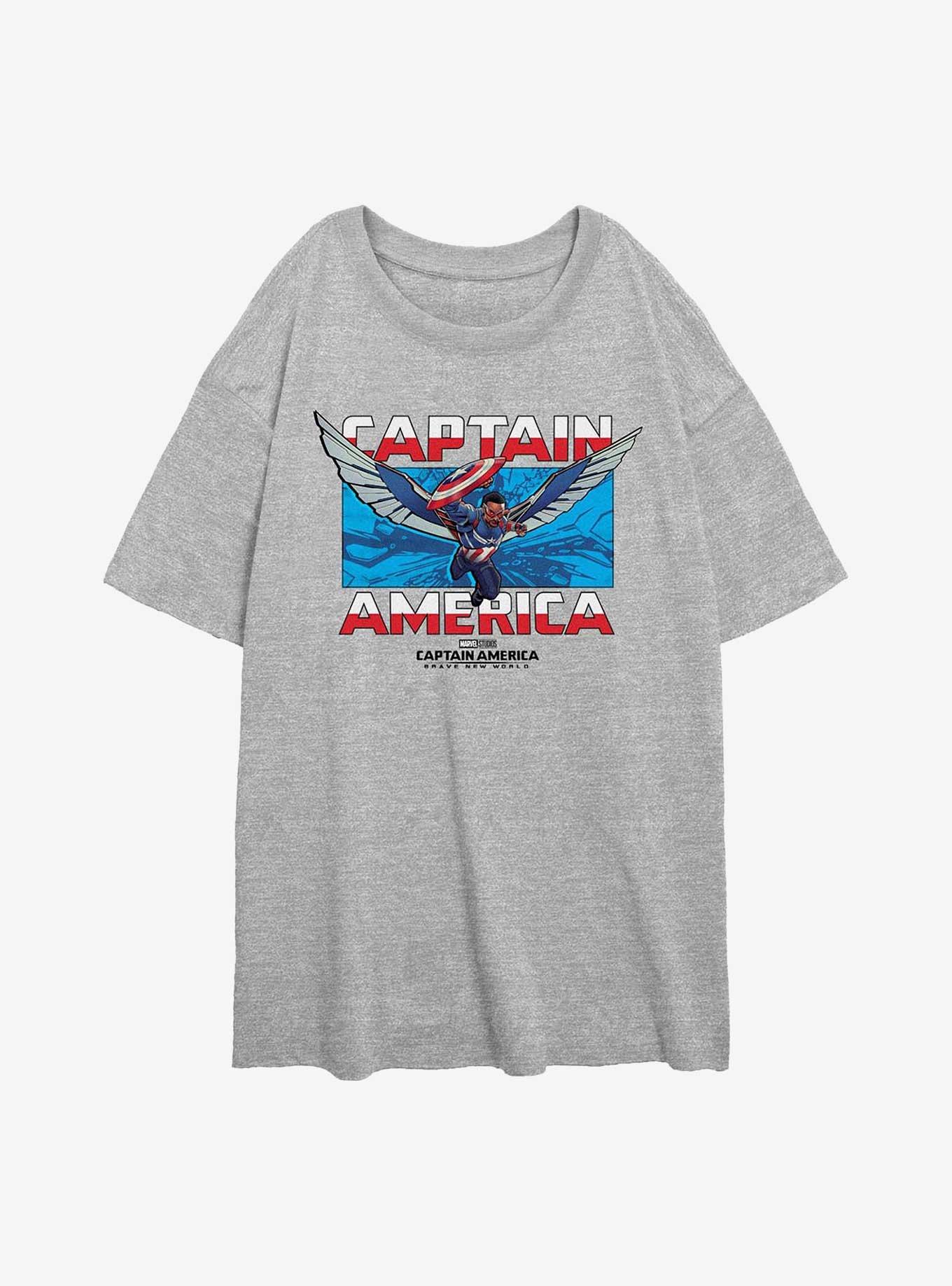 Captain America: Brave New World Breakthrough Captain America Girls Oversized T-Shirt, , hi-res