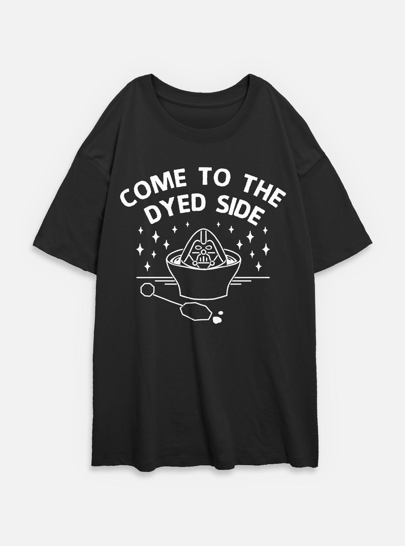 Star Wars Come To The Dyed Side Womens Oversized T-Shirt, BLACK, hi-res