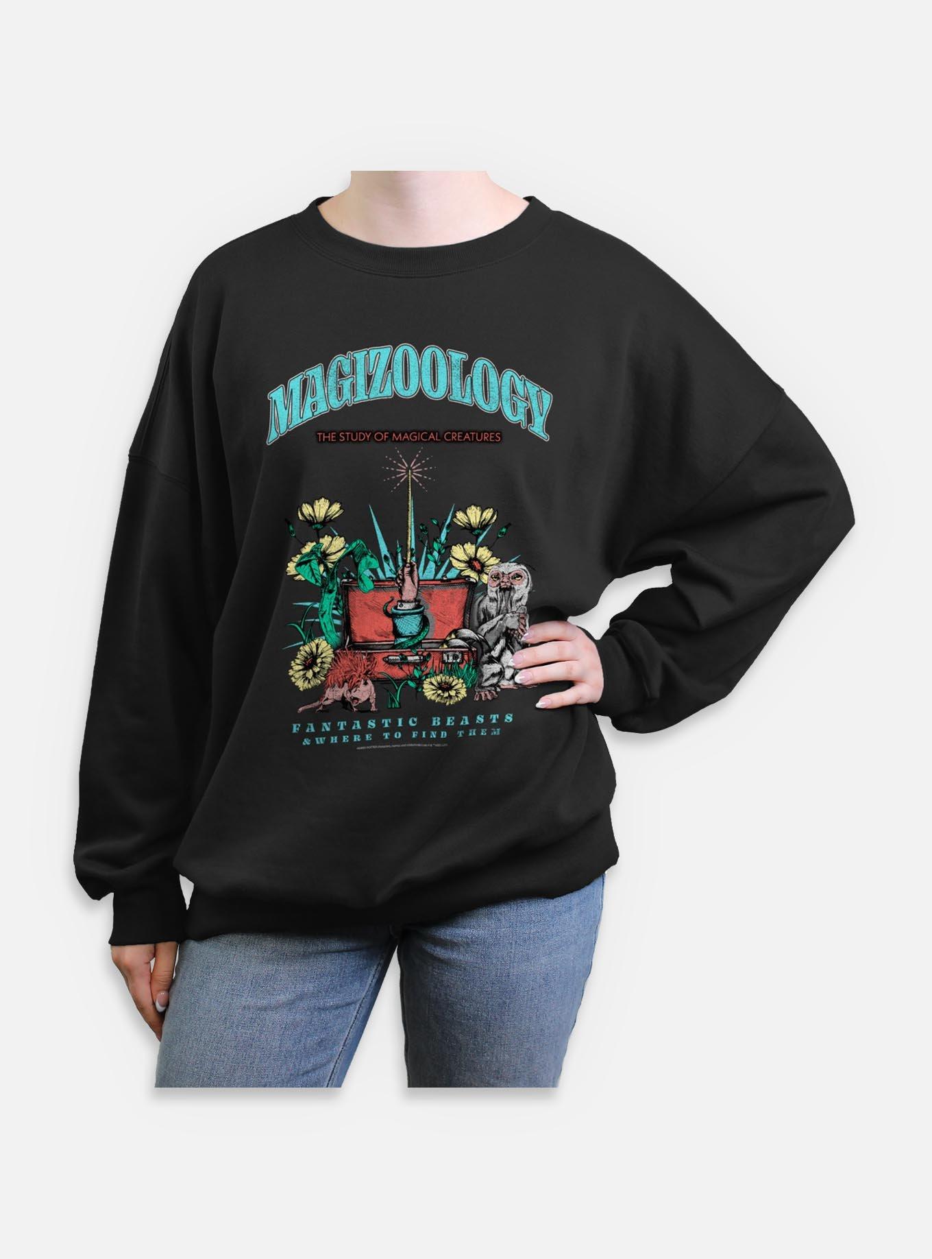 Fantastic Beasts and Where to Find Them Magizoology Big & Tall T-Shirt Magizoology Crest Womens Oversized Sweatshirt, , hi-res