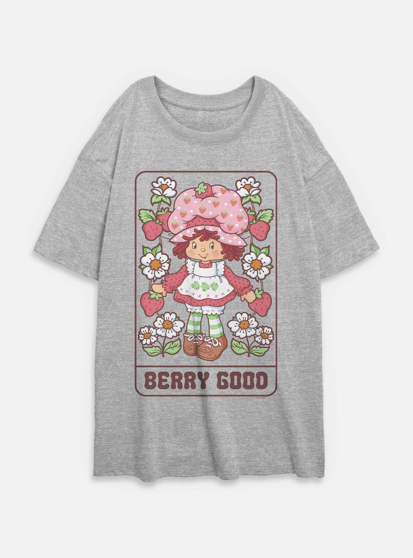 Strawberry Shortcake Berry Good Sweet Card Womens Oversized T-Shirt, , hi-res