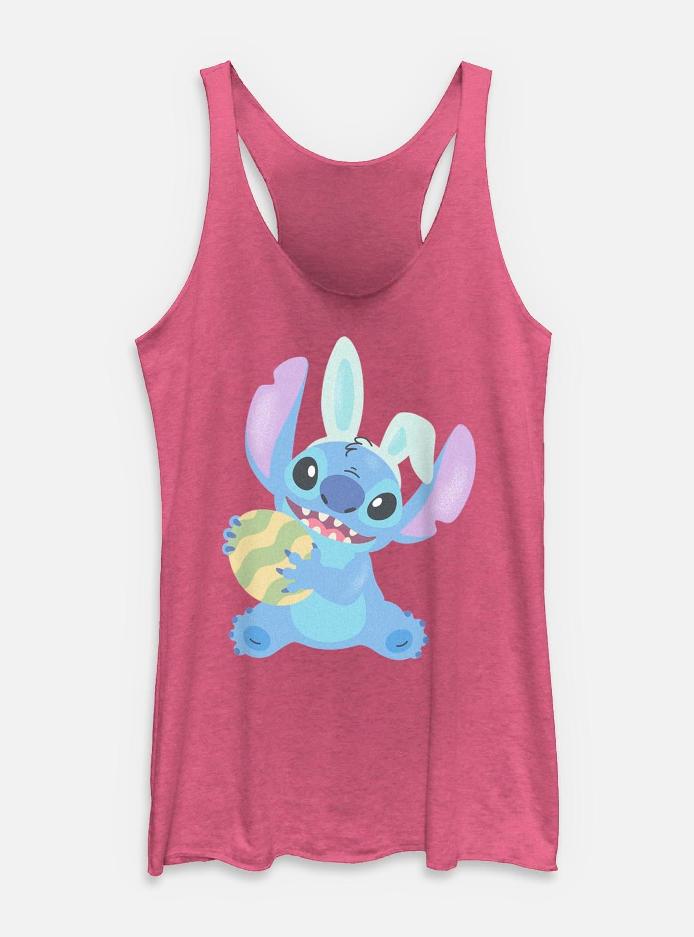 Disney Lilo & Stitch Easter Egg Stitch Womens Tank Top, PINK HTR, hi-res