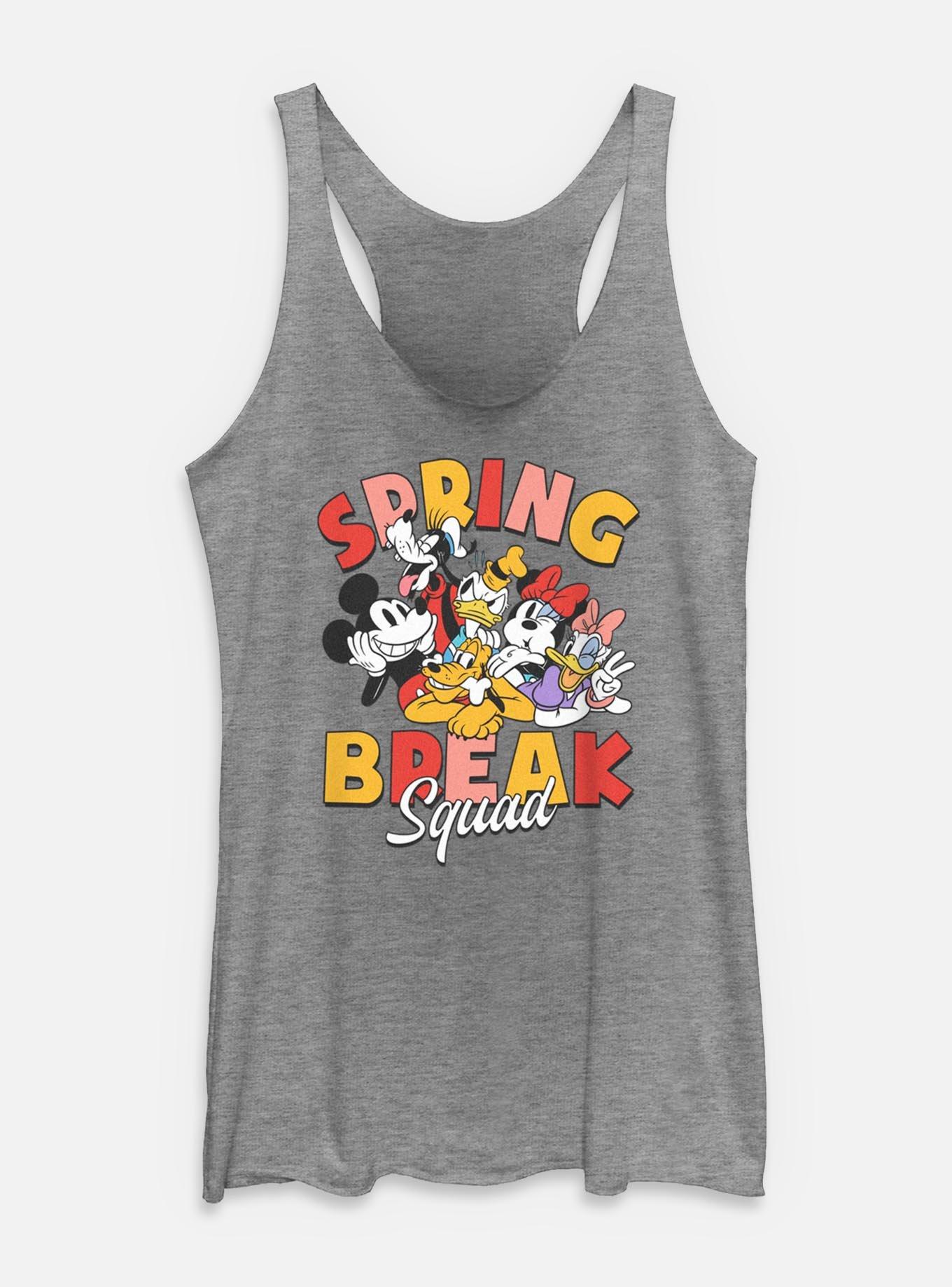 Disney Mickey Mouse Spring Break Squad Womens Tank Top, GRAY HTR, hi-res