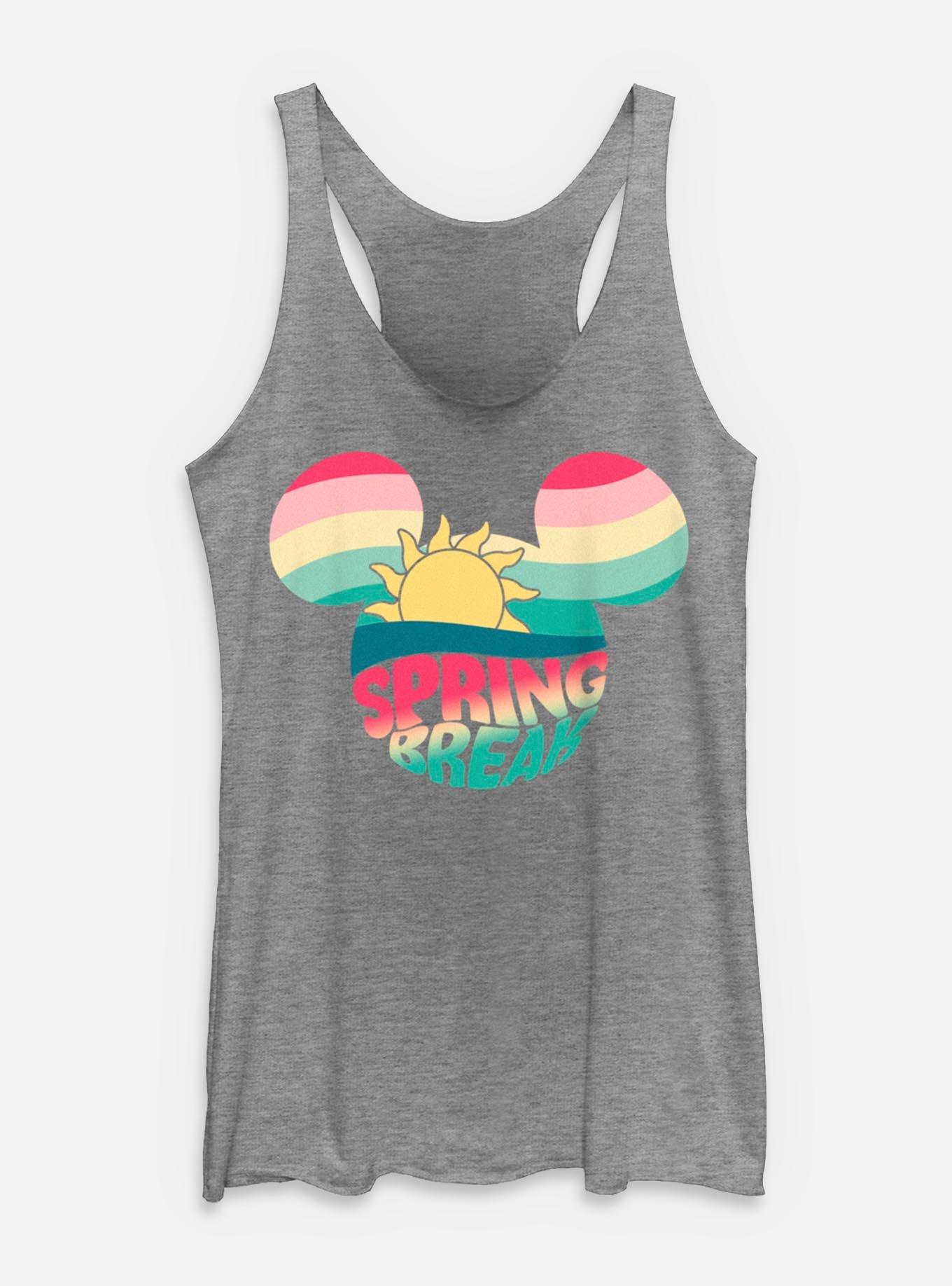 Disney Mickey Mouse Retro Spring Break Womens Tank Top, GRAY HTR, hi-res