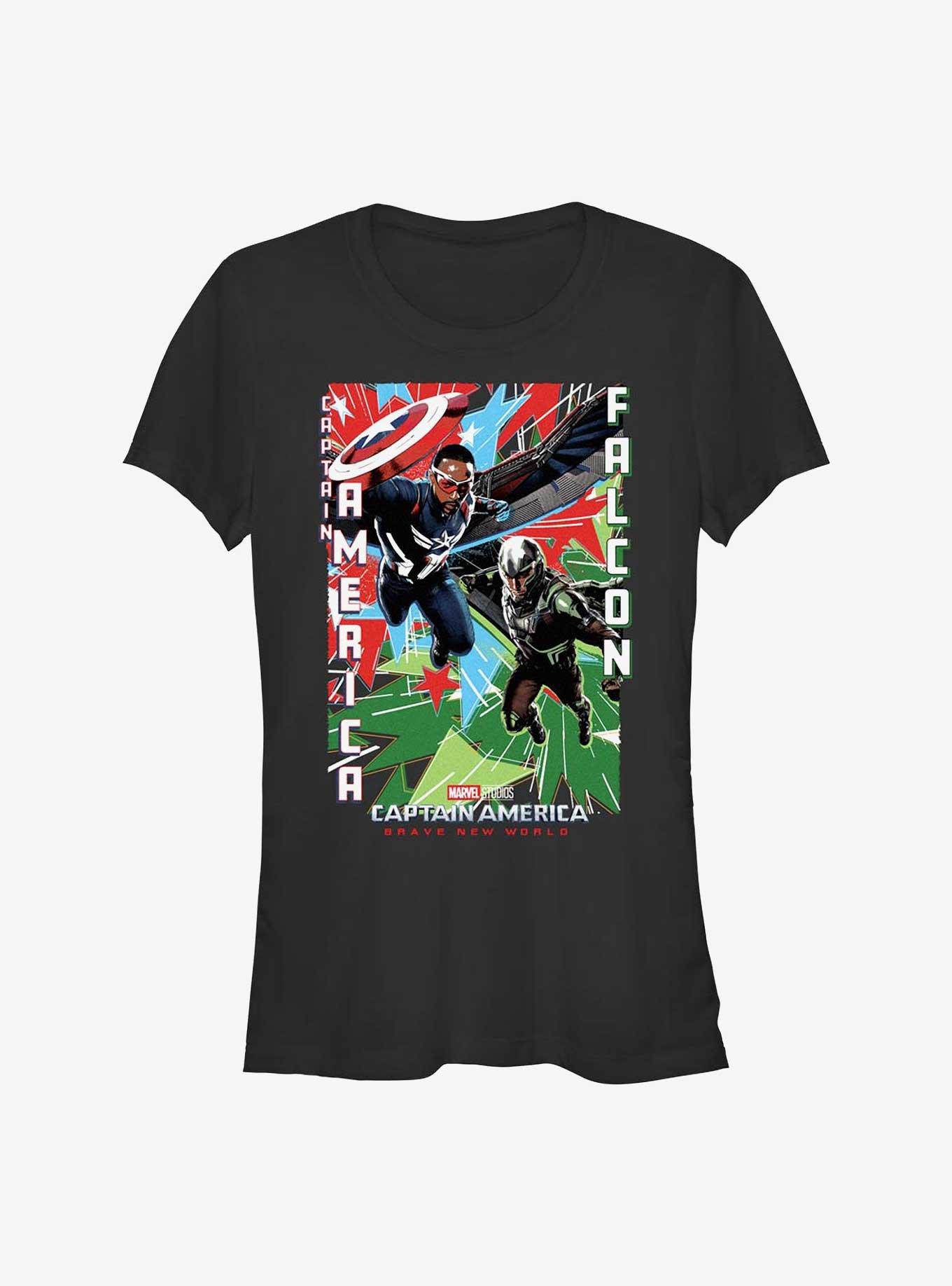 Captain America: Brave New World Captain America And Falcon Girls T-Shirt, , hi-res