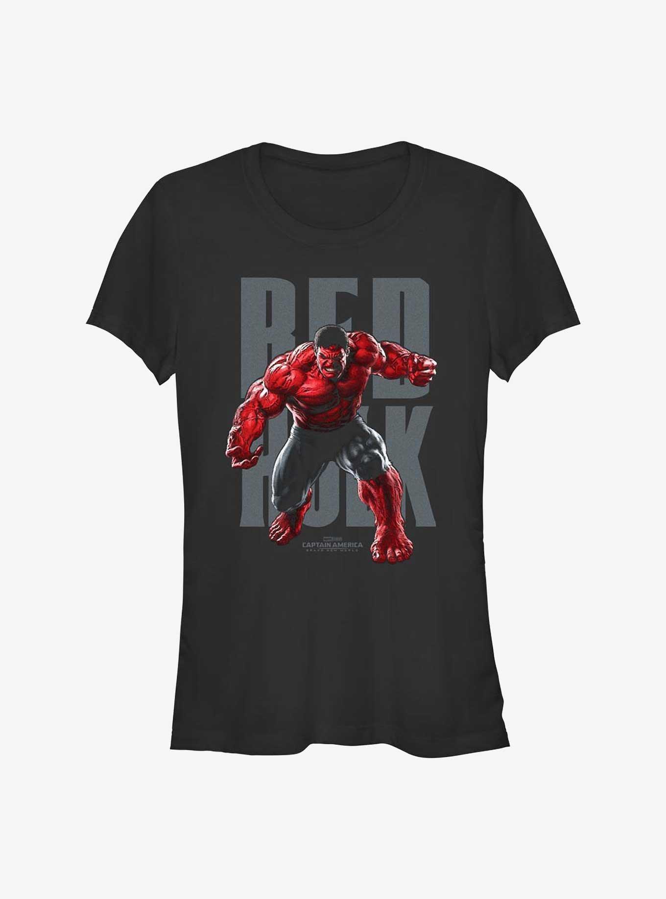 NULL Captain America: Brave New World Red Hulk Portrait Girls T-Shirt