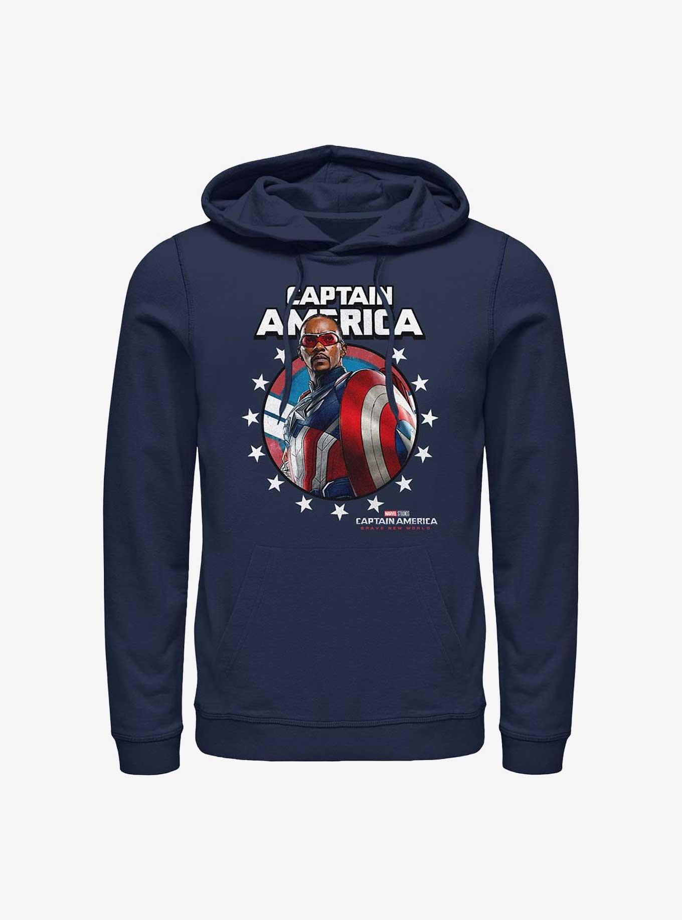 NULL Captain America: Brave New World Captain Portrait Hoodie