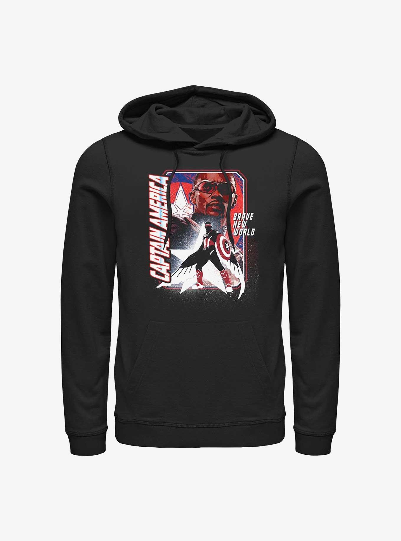 NULL Captain America: Brave New World Shield Falcon Hoodie