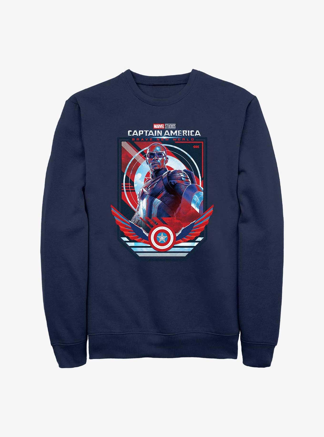 NULL Captain America: Brave New World Captain Poster Sweatshirt