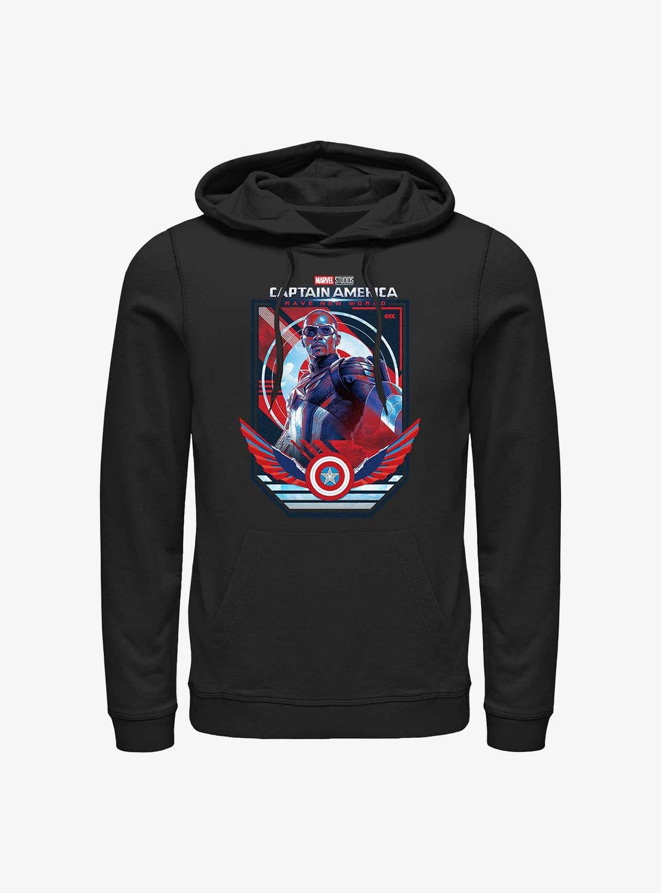 NULL Captain America: Brave New World Captain Poster Hoodie
