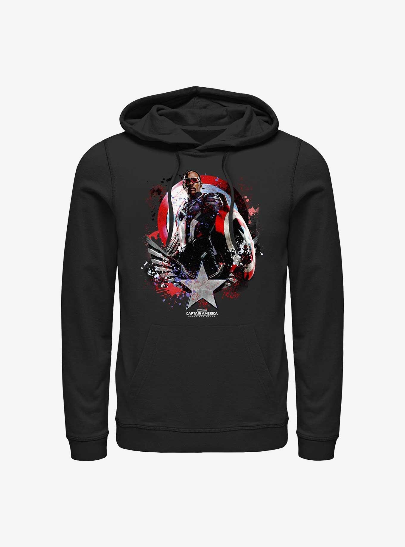 Captain America: Brave New World Paint Splatter Shield Hoodie, , hi-res