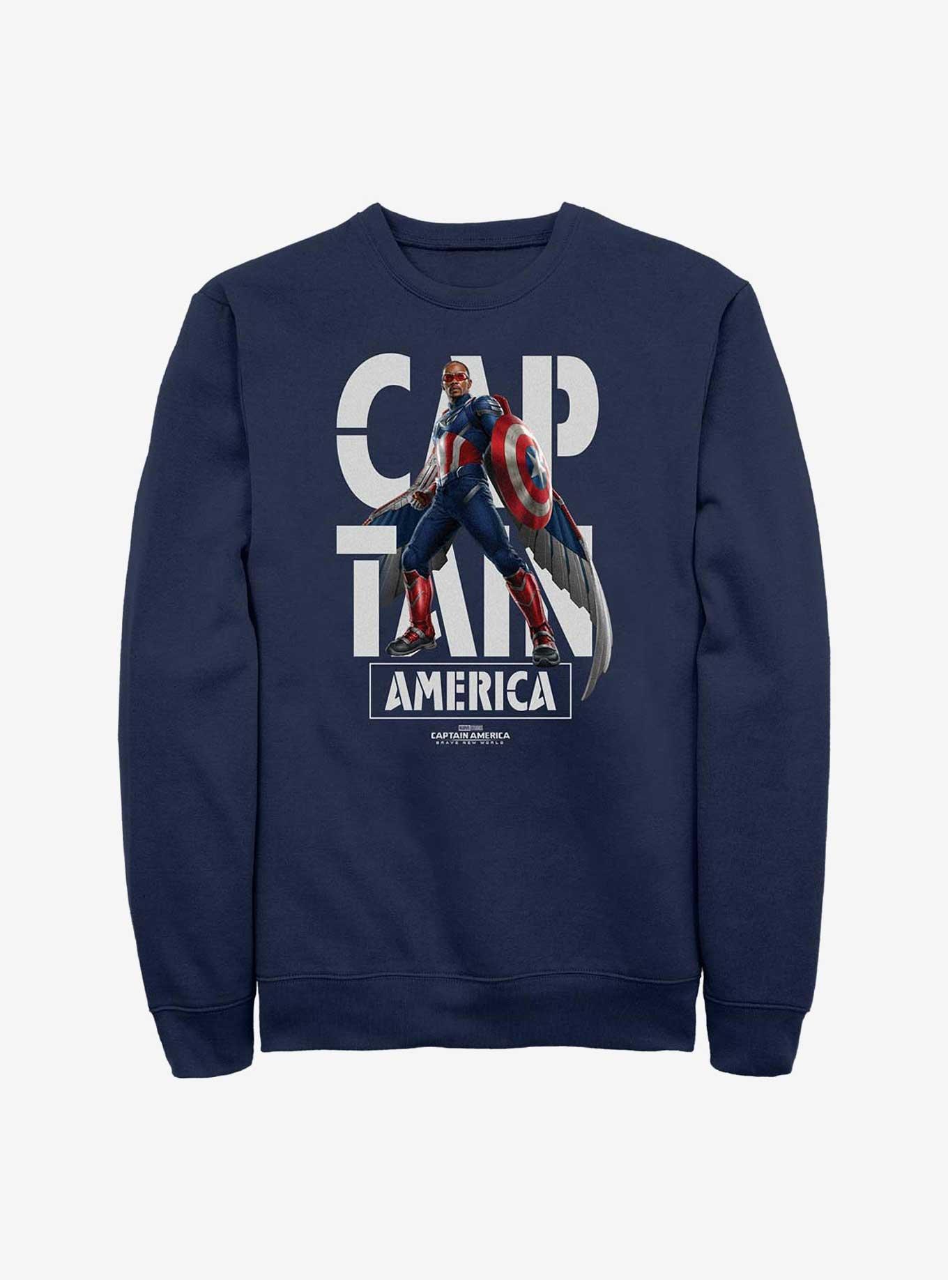 NULL Captain America: Brave New World Captain Name Sweatshirt