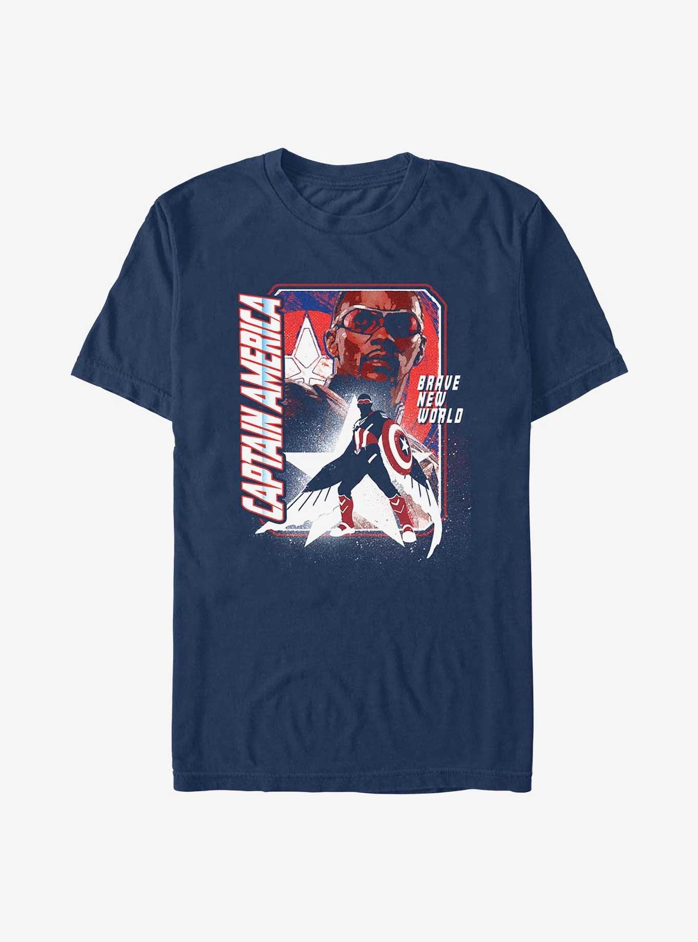 COMFORTCOLORS Captain America: Brave New World Shield Falcon Garment Dye T-Shirt
