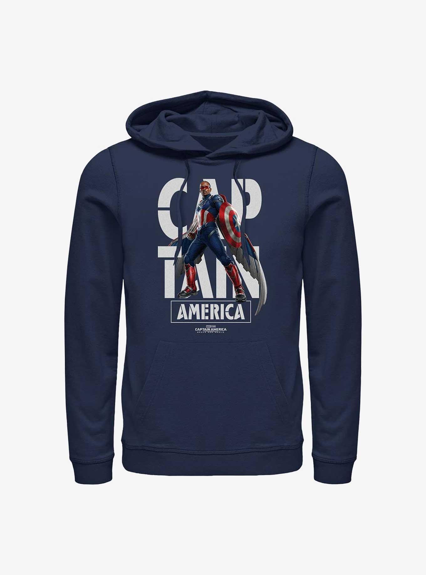 Captain America: Brave New World Captain Name Hoodie, , hi-res
