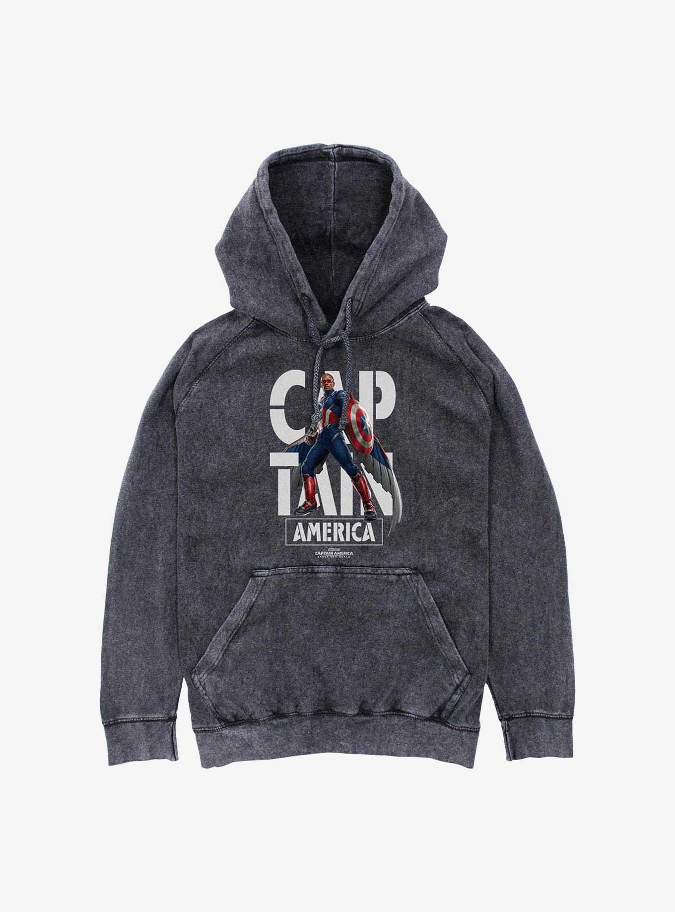 Captain America: Brave New World Captain Name Mineral Wash Hoodie, , hi-res