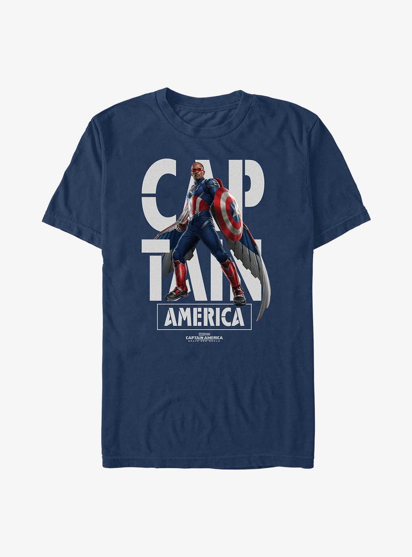 COMFORTCOLORS Captain America: Brave New World Captain Name Garment Dye T-Shirt