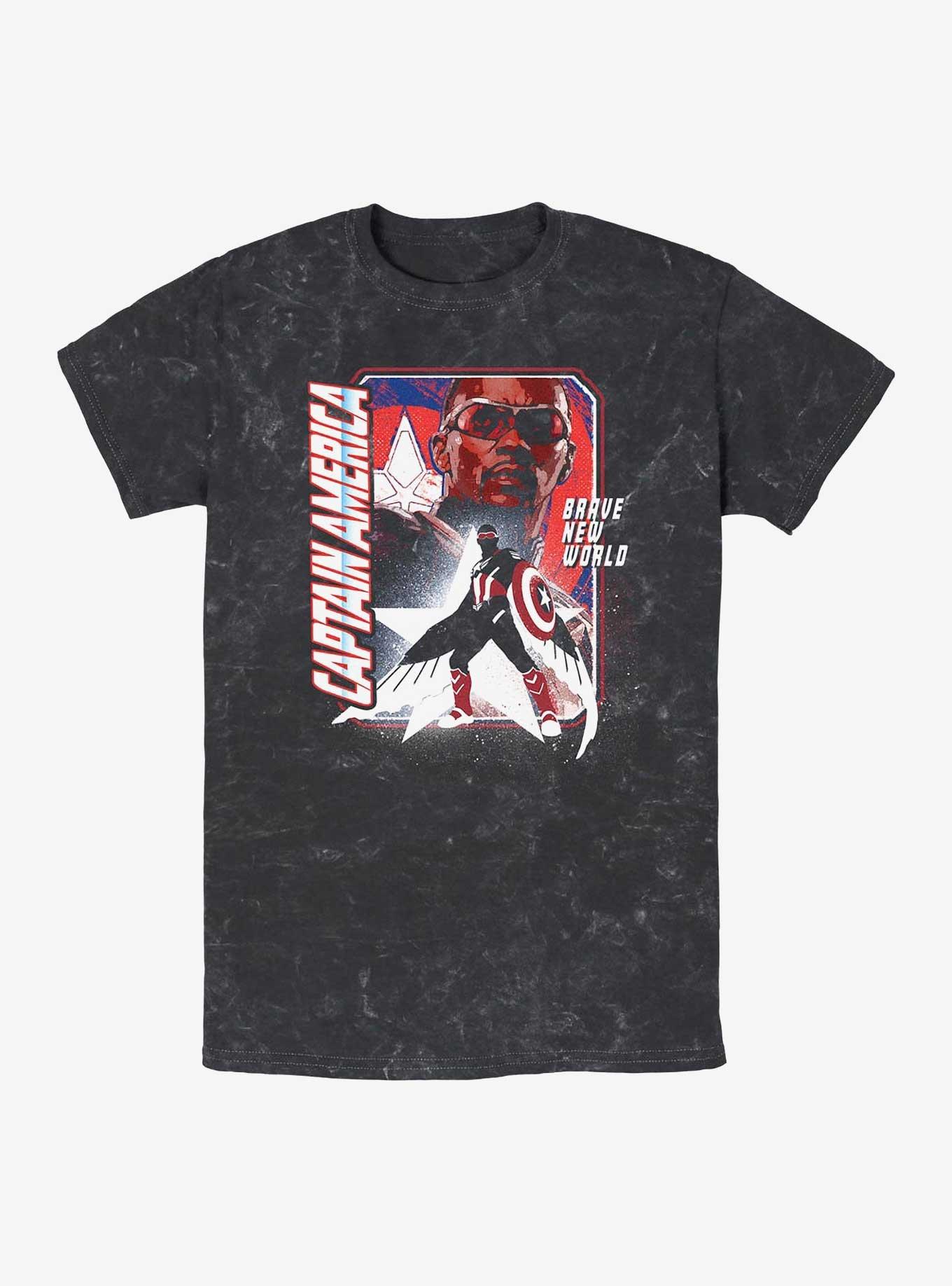 Captain America: Brave New World Shield Falcon Mineral Wash T-Shirt, , hi-res