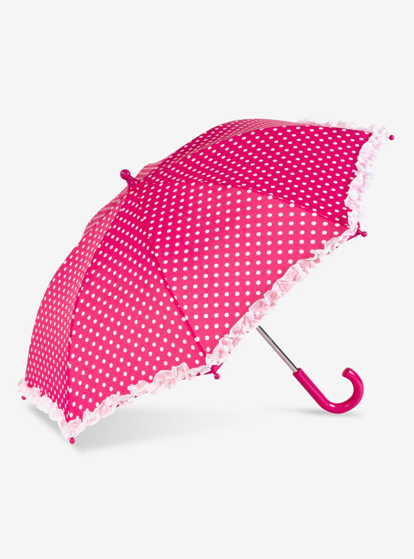 Manual Kids Umbrella Pink Polka, , hi-res