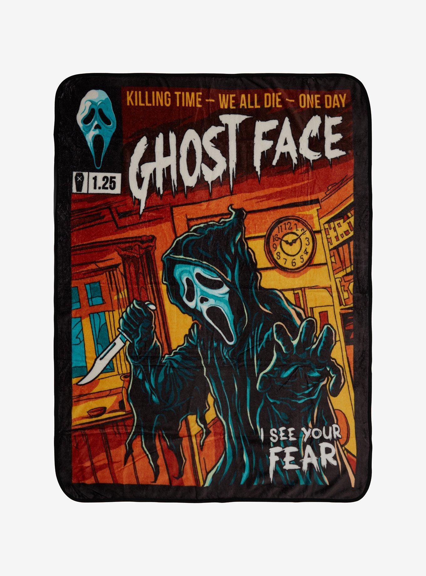 Ghost Face Comic Book Throw Blanket, , hi-res