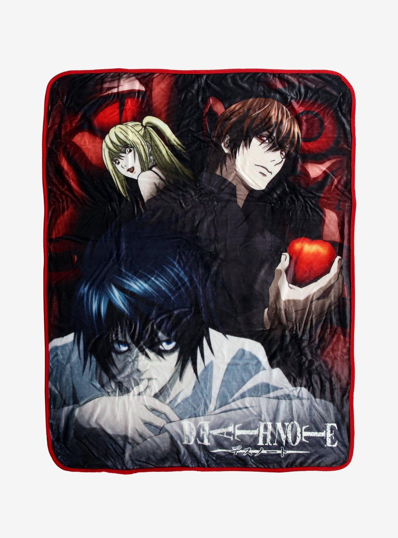 Death Note Character Trio Throw Blanket, , hi-res