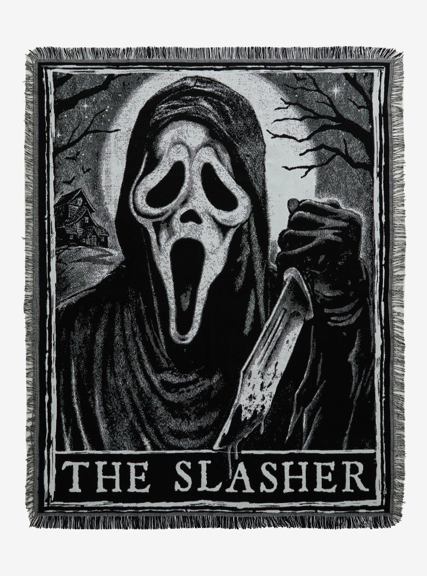 Ghost Face Tarot Tapestry Throw Blanket, , hi-res