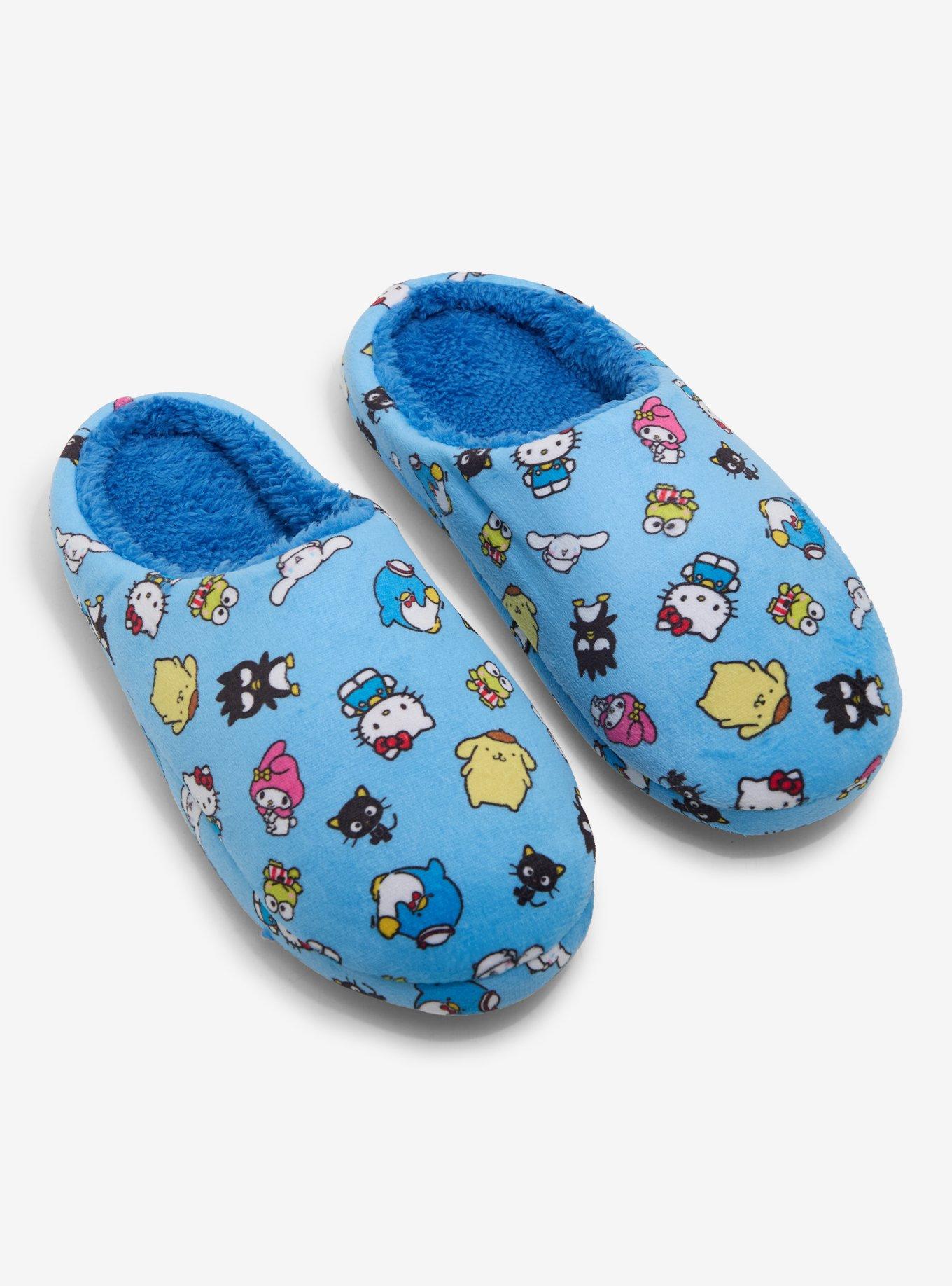 Hello Kitty And Friends Allover Print Plush Slippers, , hi-res