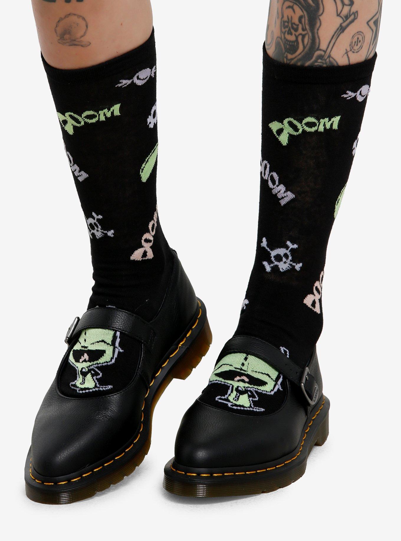 Invader Zim GIR Doom Slouch Socks, , hi-res